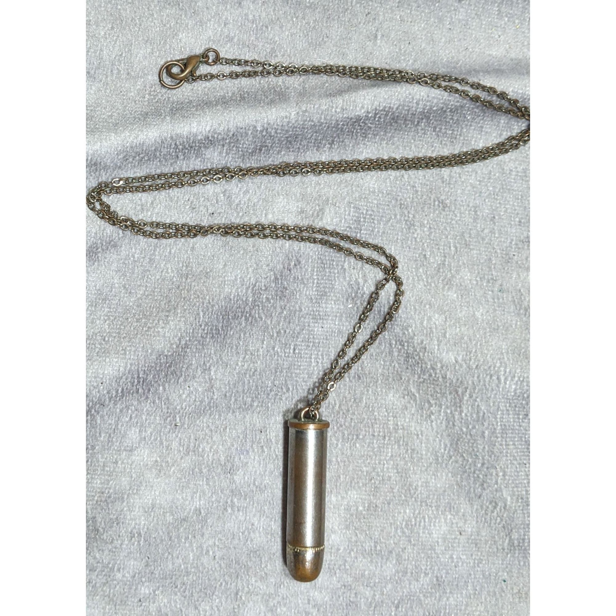Other Vintage Metallic Shotgun Shell Pendant Necklace Size ONE SIZE - 4 Thumbnail