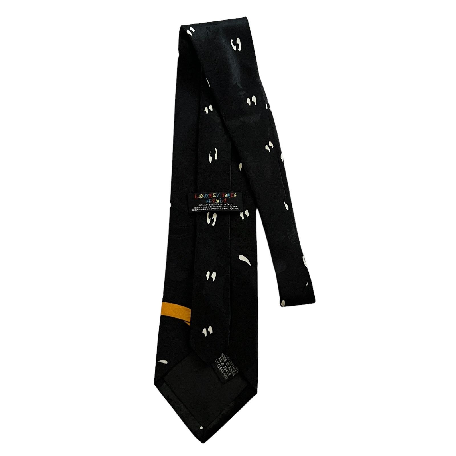 Warner Bros Looney Tunes Mania Vintage Black Daffy Duck Sweat Eyes Tie Size ONE SIZE - 4 Thumbnail