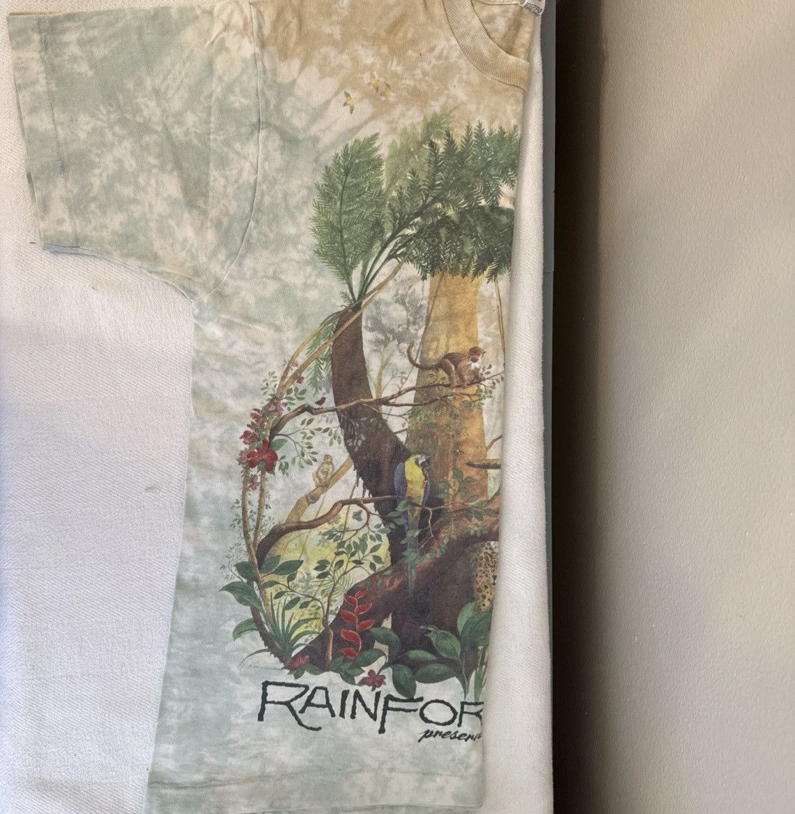 Other 1990s Tye-dye Rainforest Preserve Paradise front/back Size US XL / EU 56 / 4 - 7 Thumbnail