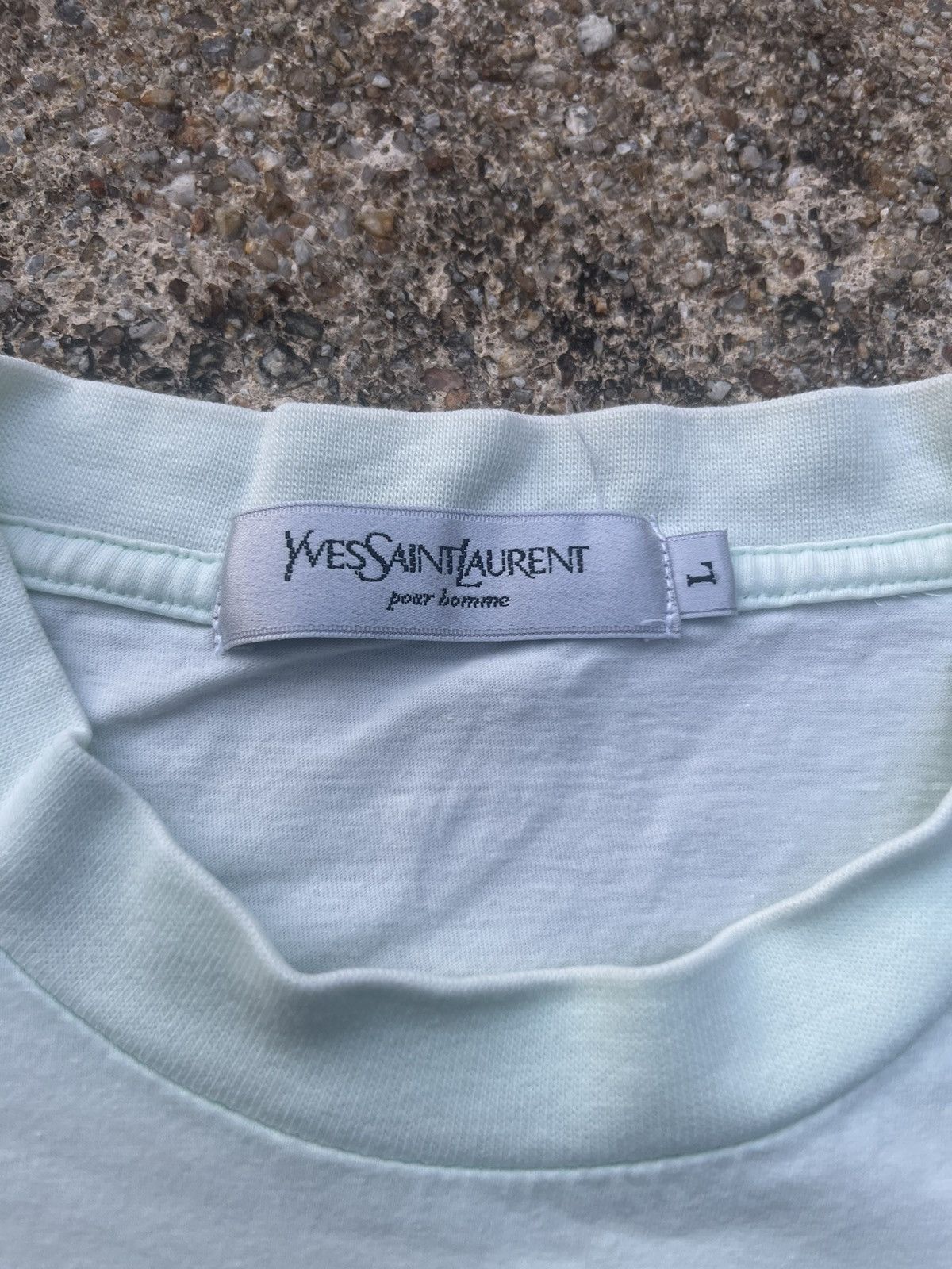 Yves Saint Laurent Yves Saint Laurent YSL Spell Out Embroidered Shirt Size US L / EU 52-54 / 3 - 4 Thumbnail
