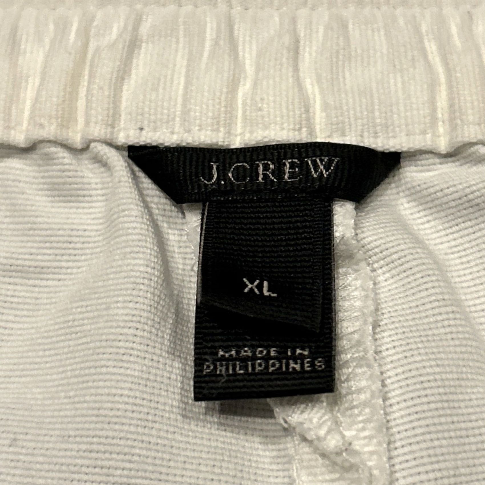 J.Crew J.CREW Women’s XL White Cotton Knit Shorts Flat Front Chino 3 in Inseam Casual Women Size 40" / US 18 - 2 Thumbnail
