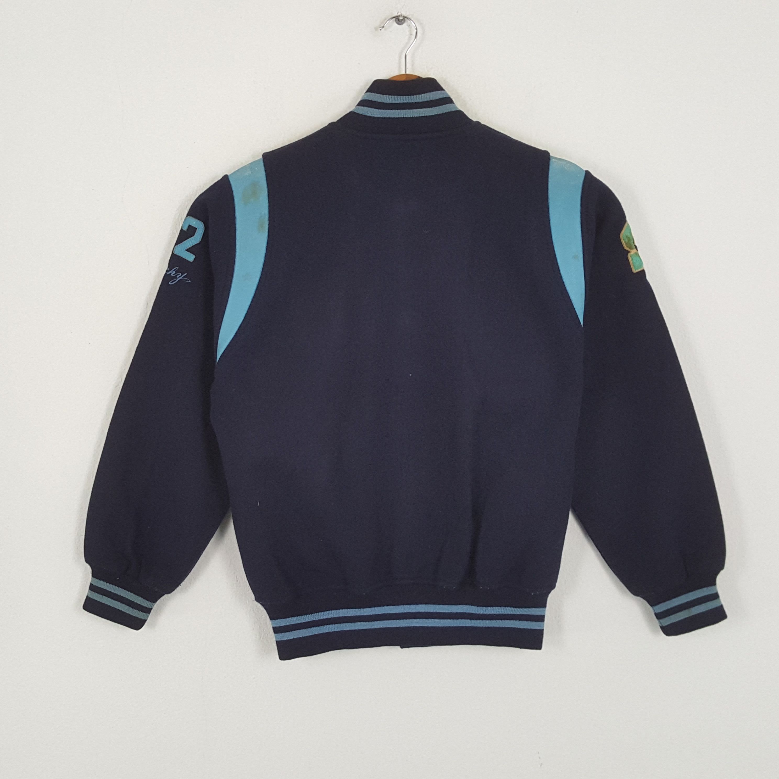 Japanese Brand × NBA × Vintage Vintage EIGHTYS BASKETBALL American NBA Varsity Jacket Size US M / EU 48-50 / 2 - 3 Thumbnail