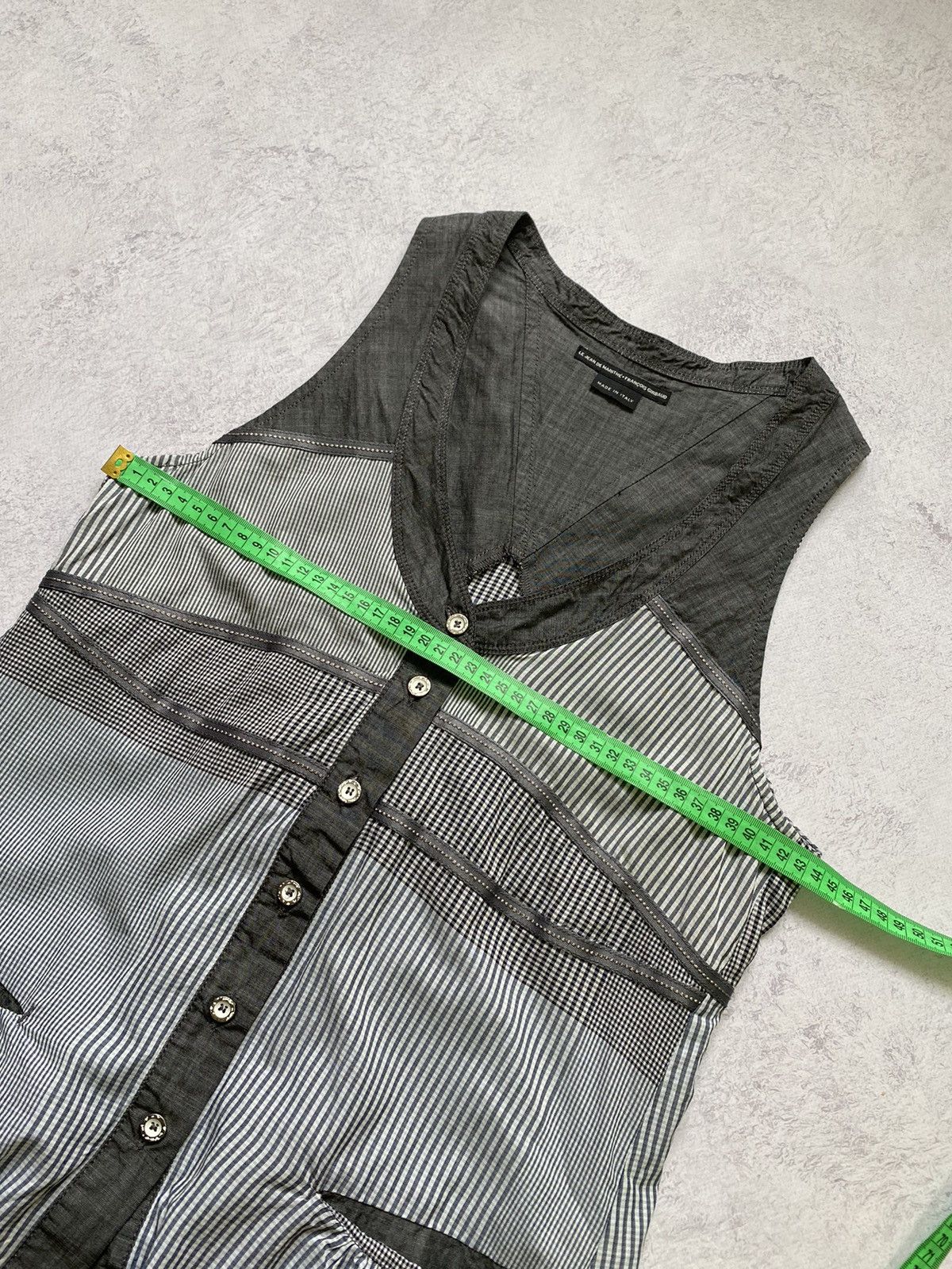 Marithe + Francois Girbaud Le Jean De Marithe Francois Girbaud Button Up Vest Size 44 Size M / US 6-8 / IT 42-44 - 14 Thumbnail