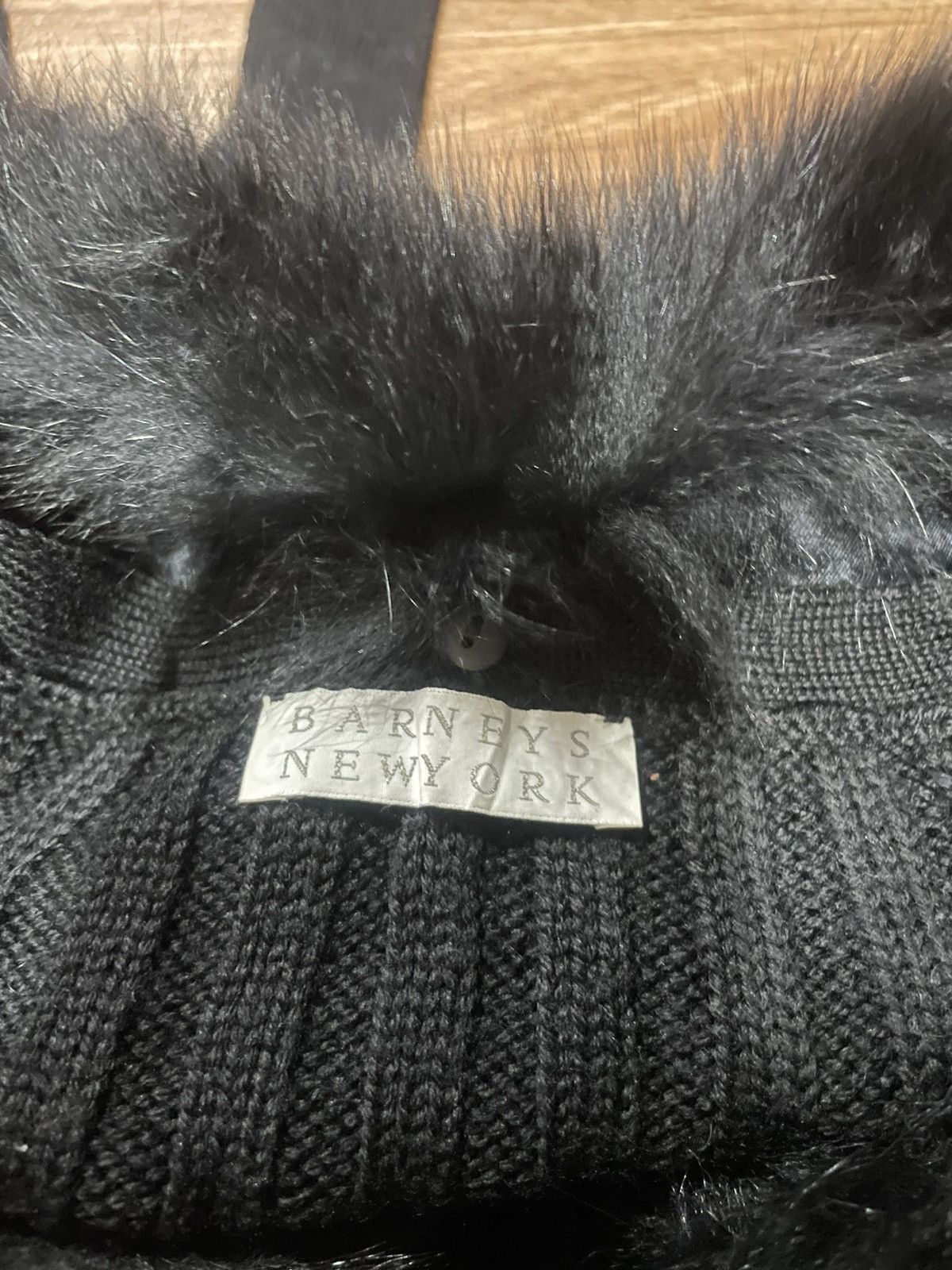 Barneys New York Barneys New York Sweatshirt with blue fox fur neck Size ONE SIZE - 4 Thumbnail
