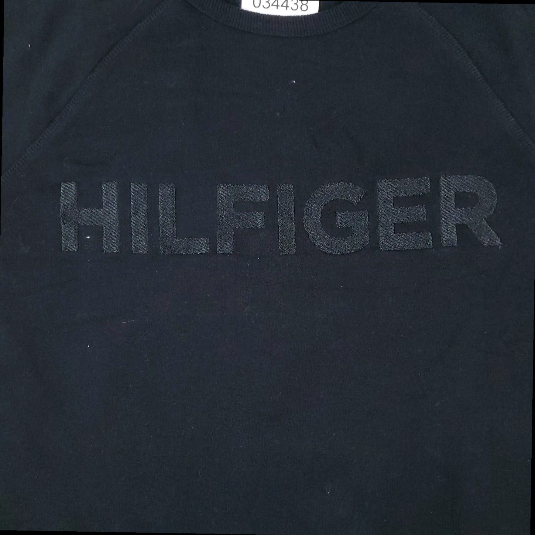 Tommy Hilfiger Tommy Hilfiger Pullover Sweater Womens Large Black Long Sleeve Crew Neck Cotton Blend Size L / US 10 / IT 46 - 2 Thumbnail