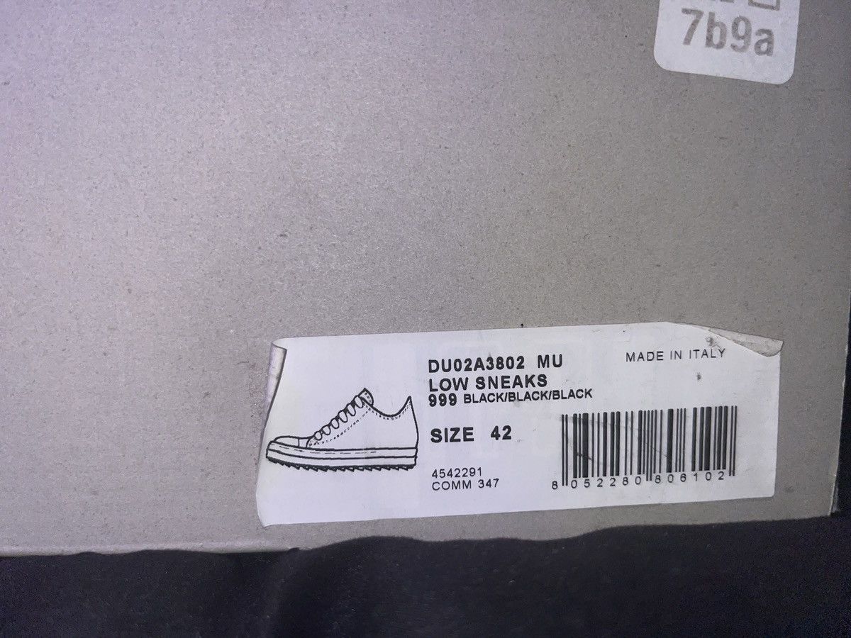 Rick Owens Drkshdw Rick Owens DrkShdw Triple Black Gethsemane Cotton Size US 9 / EU 42 - 8 Thumbnail