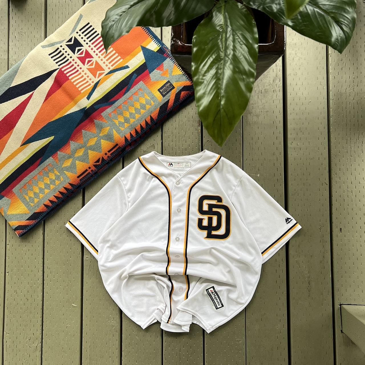 MLB × Vintage San Diego Padres Jersey Majestic Authentic Pro Cut Game Size US L / EU 52-54 / 3 - 2 Thumbnail