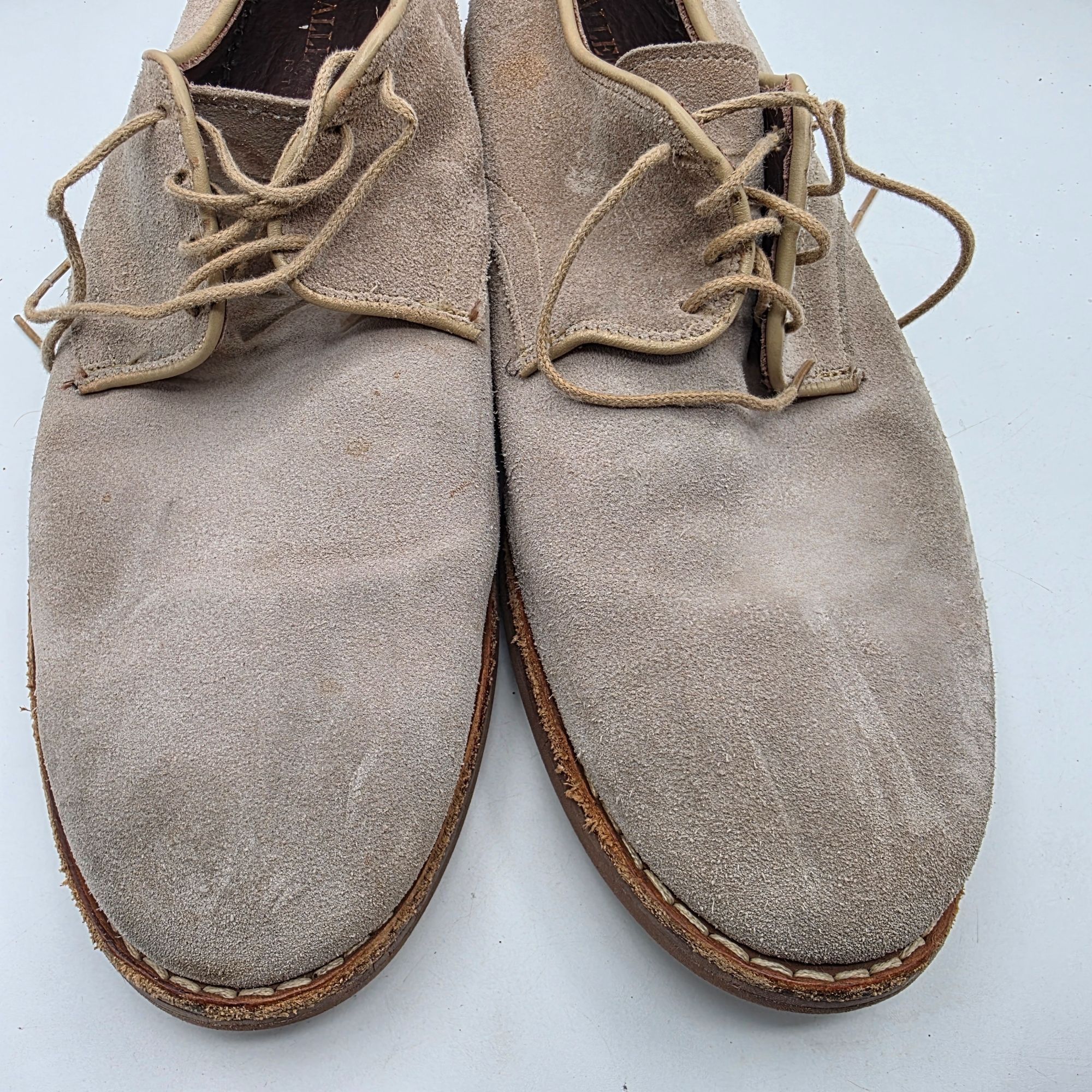Allen Edmonds Allen Edmonds Mens Size 11 Beige Lace Up Suede Dress Shoes C Size US 11 / EU 44 - 11 Thumbnail