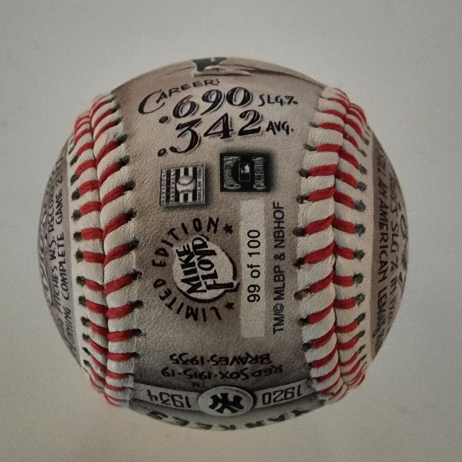 Other Babe Ruth Commemorative Baseball - Career Home Runs Design Size ONE SIZE - 7 Thumbnail