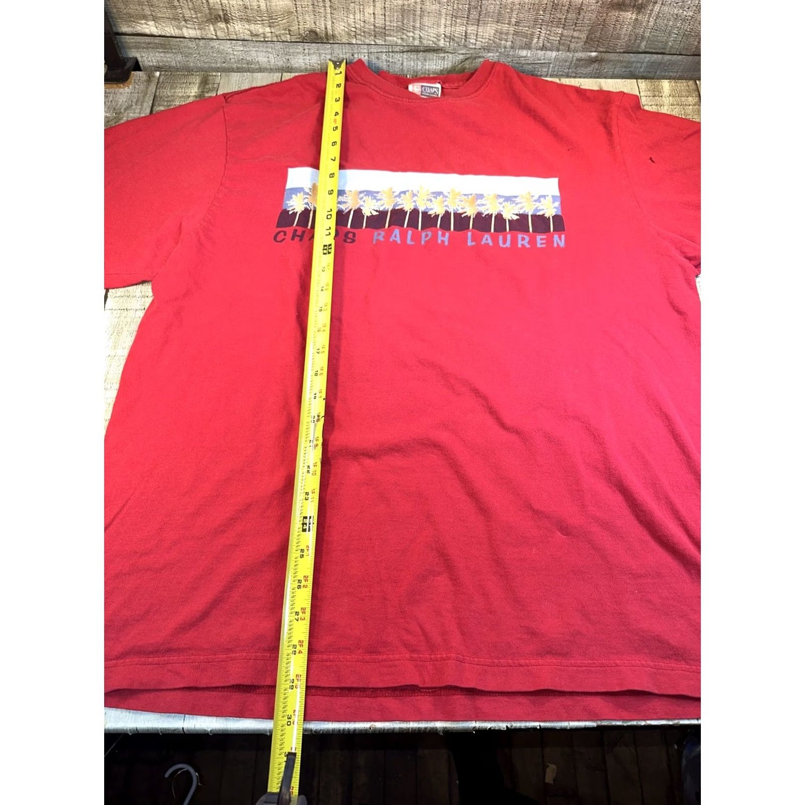 Chaps VINTAGE Chaps T-Shirt Men XL Red Baggy 1990s 2000s Ralph Lauren Clifton style? Size US XL / EU 56 / 4 - 6 Thumbnail