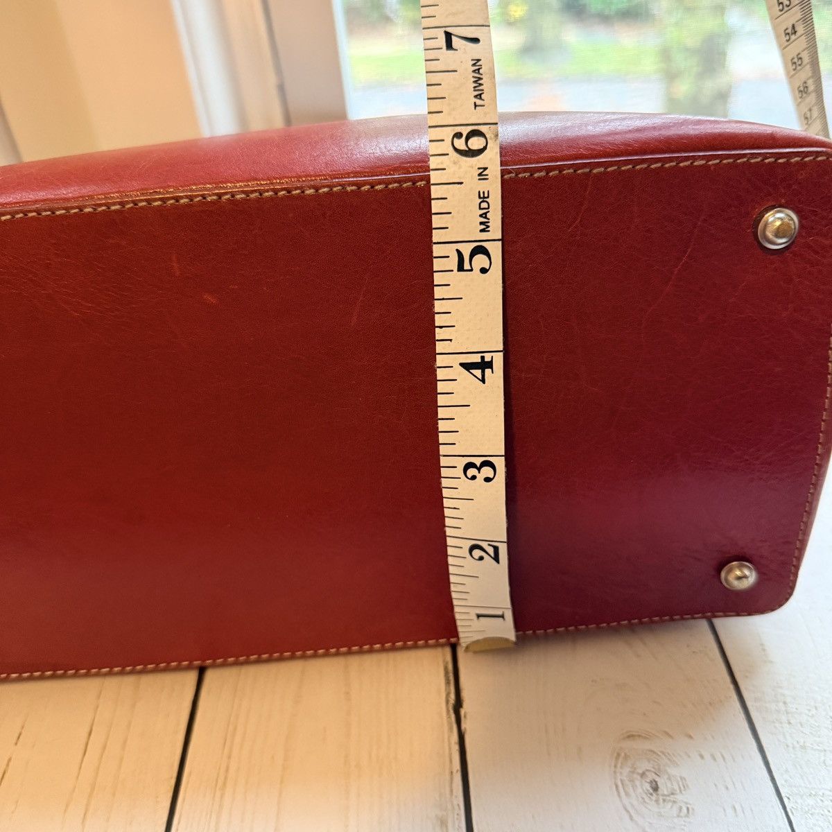 Kate Spade Vintage Red All Leather Tote, Made in Itay Size ONE SIZE - 13 Thumbnail