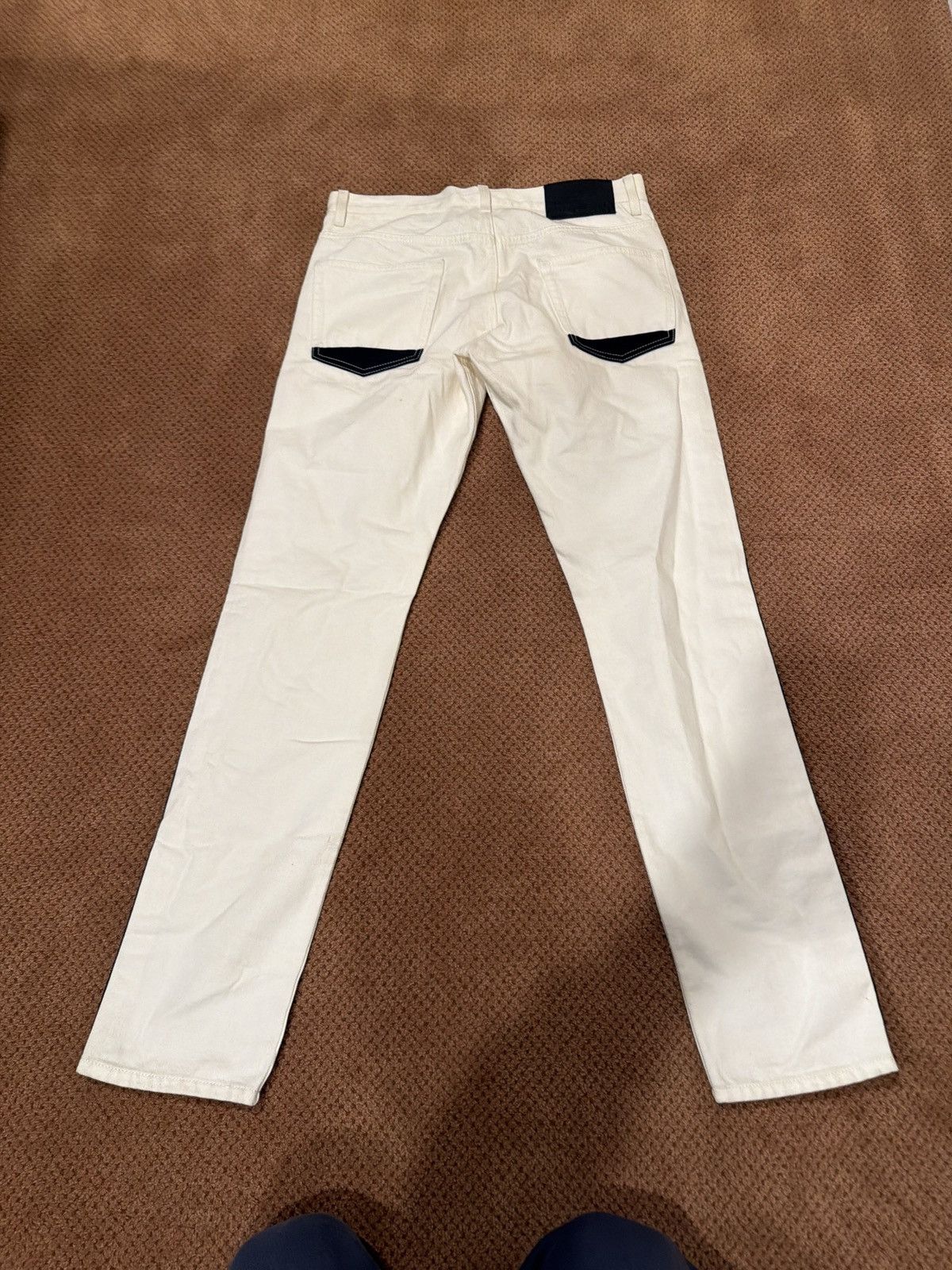 Alexander McQueen Alexander McQueen two tone denim jeans white black Size US 32 / EU 48 - 2 Thumbnail