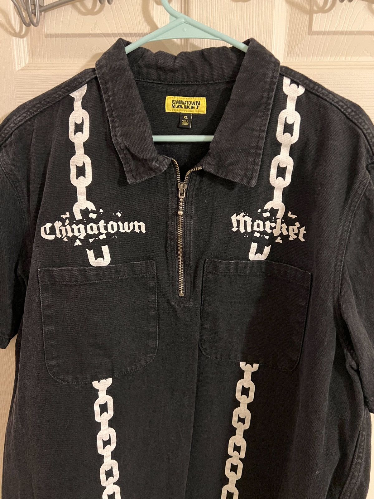 Market Chinatown market quarter zip chain breaking polo shirt Size US XL / EU 56 / 4 - 1 Thumbnail