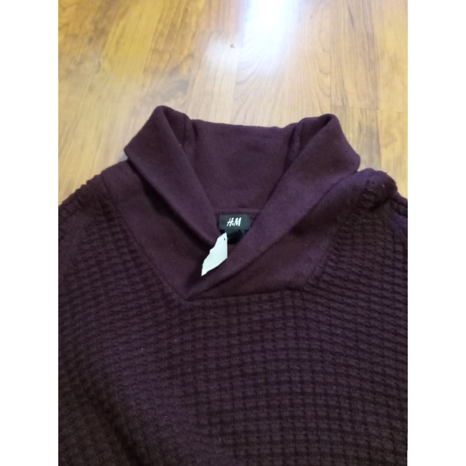H&M H & M Sweater Pullover Turtleneck XL Red Burgundy Cotton/Poly/Wool 48" Chest Mens Size US XL / EU 56 / 4 - 5 Thumbnail