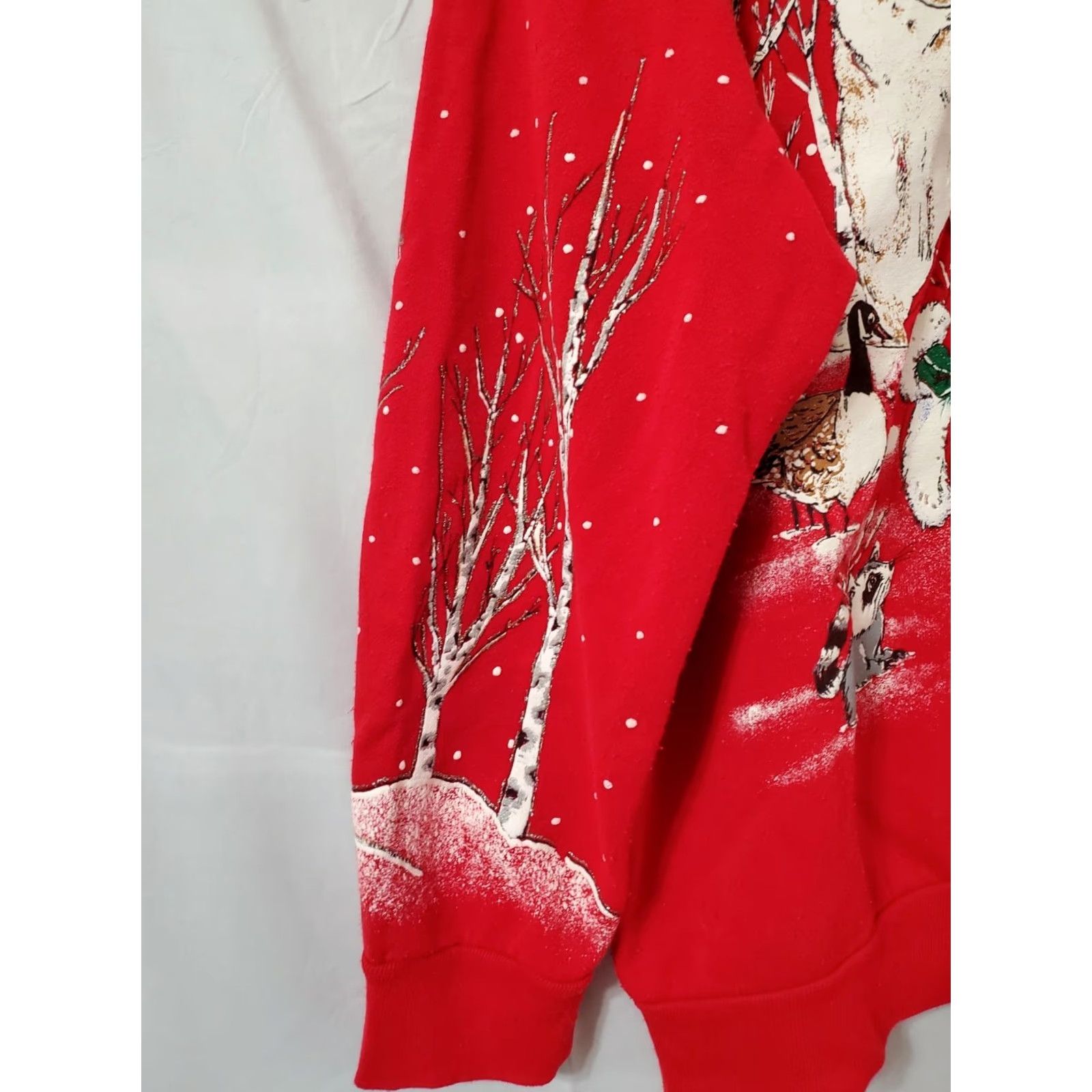 Vintage VINTAGE Holiday Time Christmas Sweater Red Large Acrylic Santa Bears Crew Neck Pullover Knitted Knit Winter Christmas Women Size L / US 10 / IT 46 - 2 Thumbnail