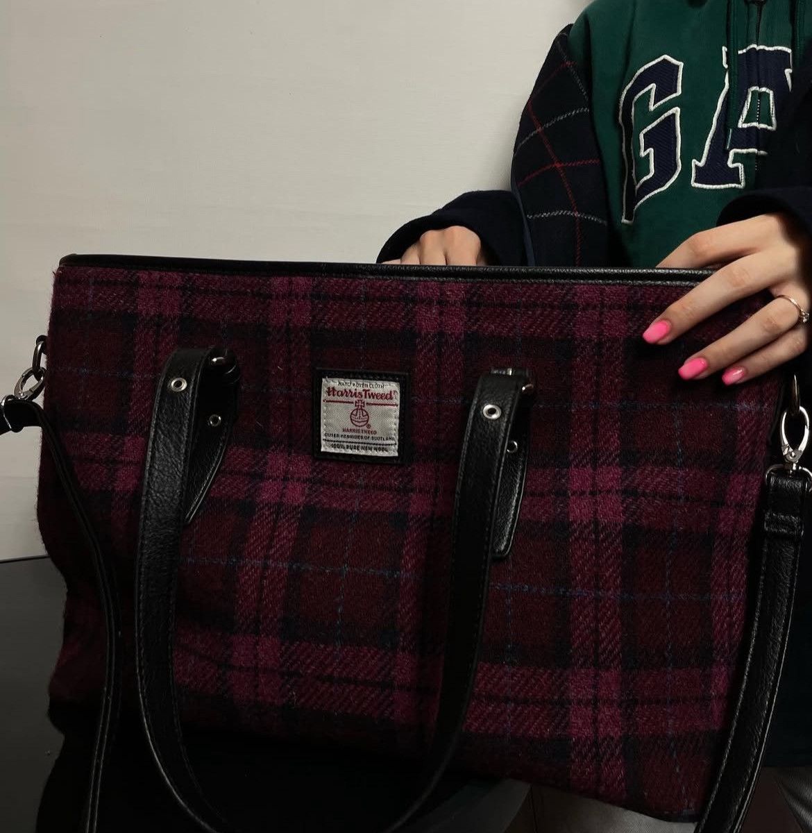 Harris Tweed Bag Harris tweed Ladies Tote With Shoulder Strap Size ONE SIZE - 7 Thumbnail