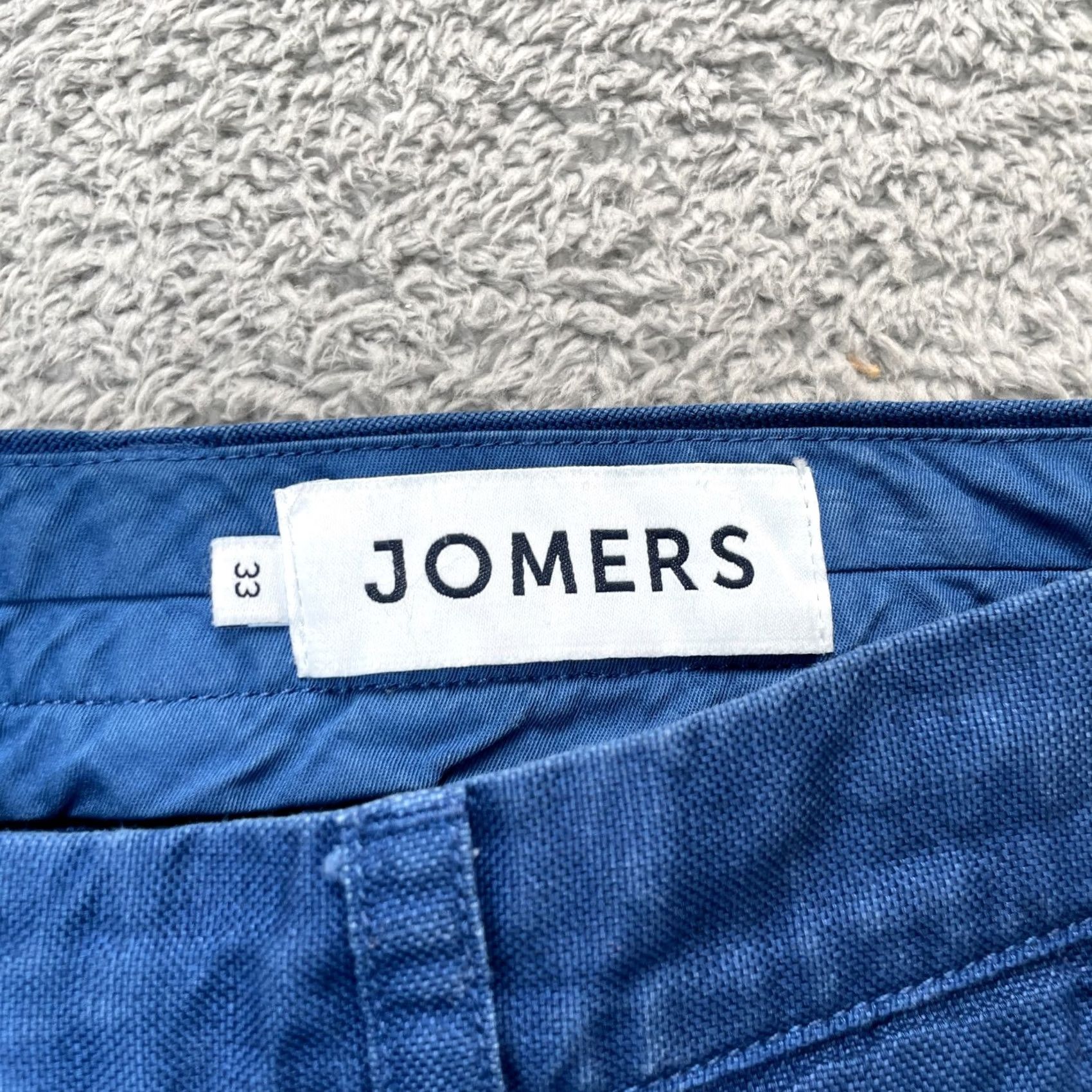 Vintage Jomers Pants Mens 33 Blue Chino Cotton Straight Leg Golf Tennis Resort Wear Size US 33 - 3 Thumbnail