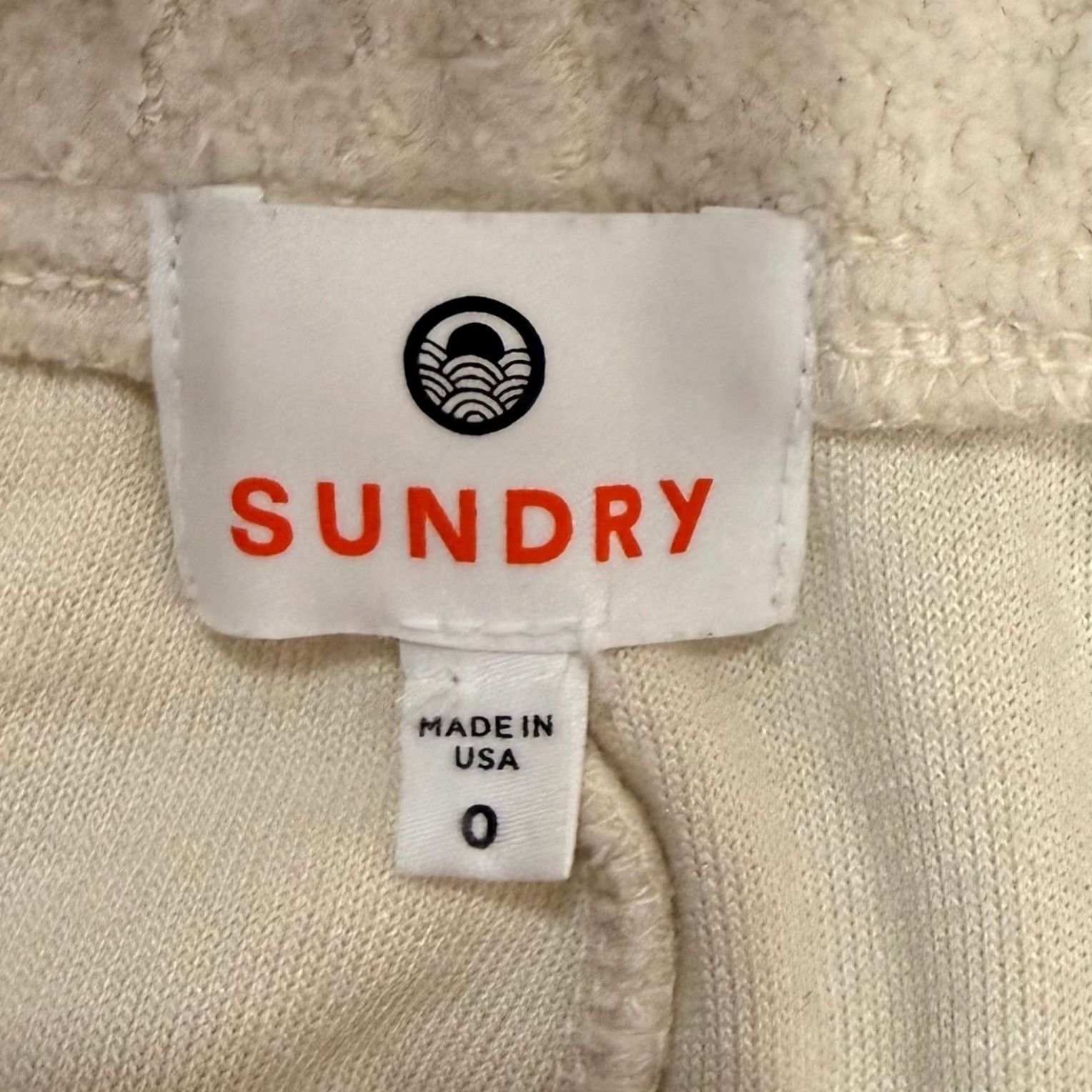 Sundry VINTAGE Sundry Joggers Sweatpants Ivory Rainbow Cuff 0 XS USA Made Adult Women Inseam 27" Relaxed Knit Fleece Activewear Casual Size 26" / US 2 / IT 38 - 4 Thumbnail