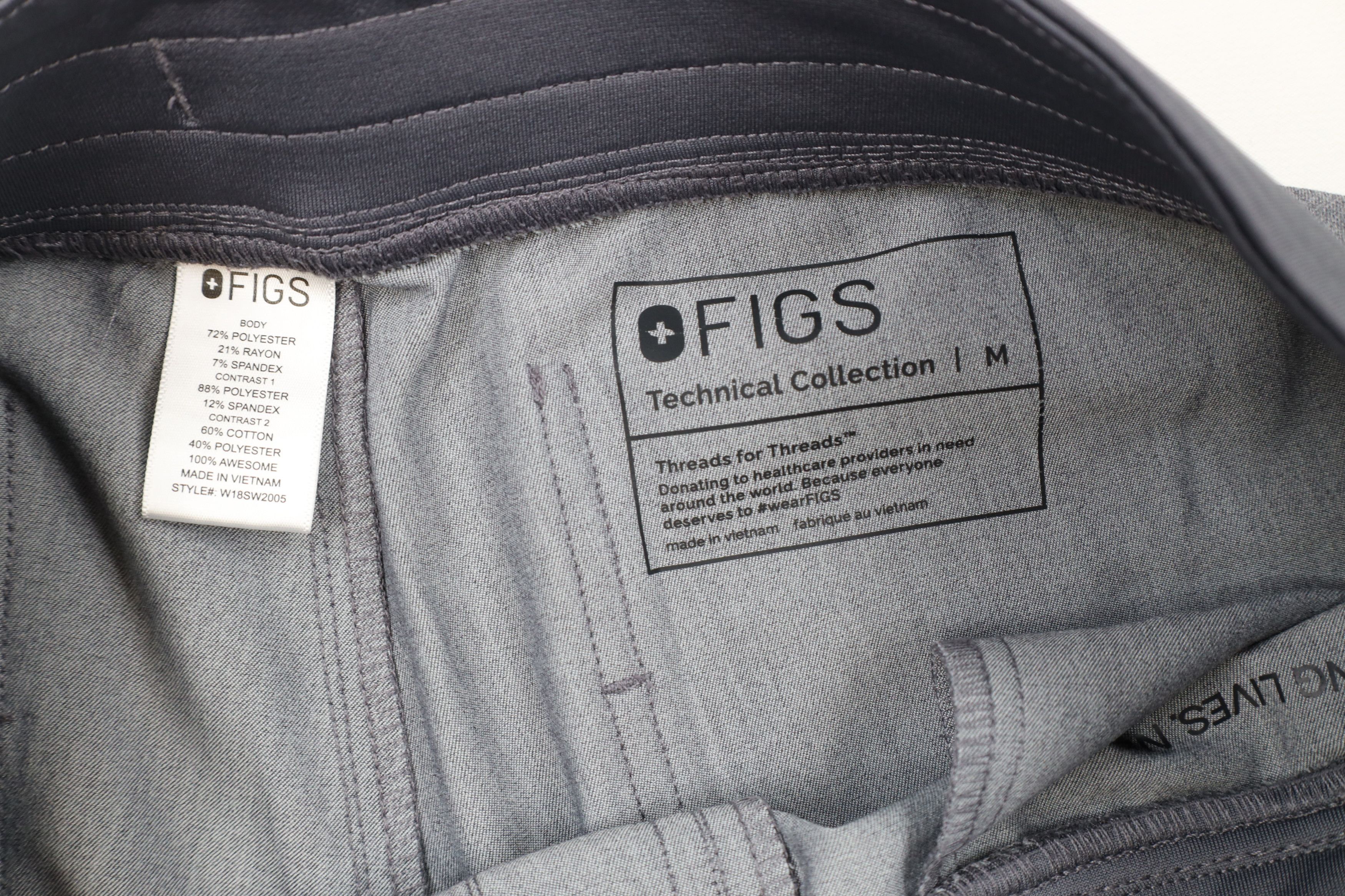 Vintage Figs Technical Collection Hospital Joggers Pants Scrubs Size 30" / US 8 / IT 44 - 6 Thumbnail