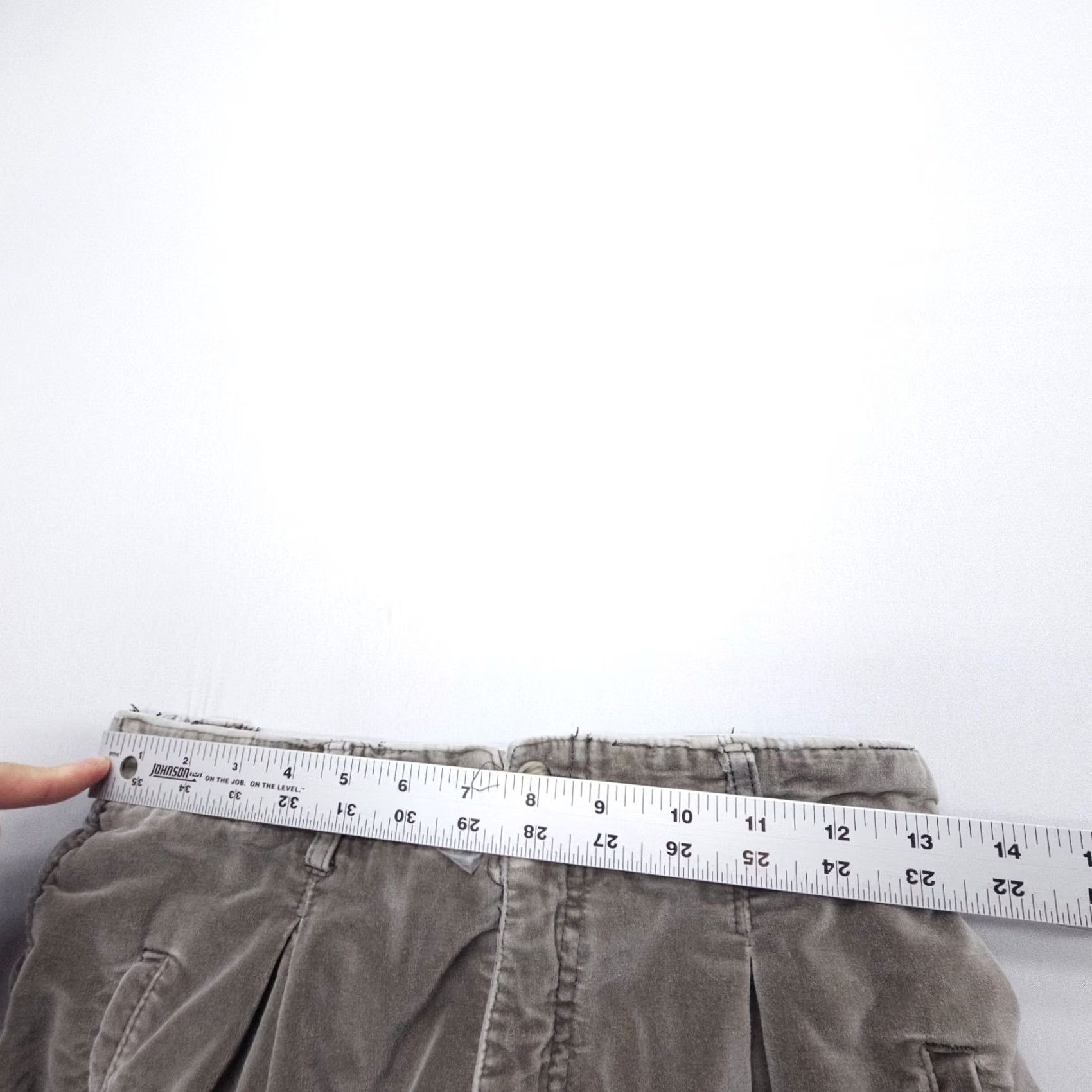 Velvet VINTAGE Sigrid Olsen Pants Womens 10 Gray Velvet High Rise 90s Retro Soft Cotton Size 32" / US 10 / IT 46 - 7 Thumbnail
