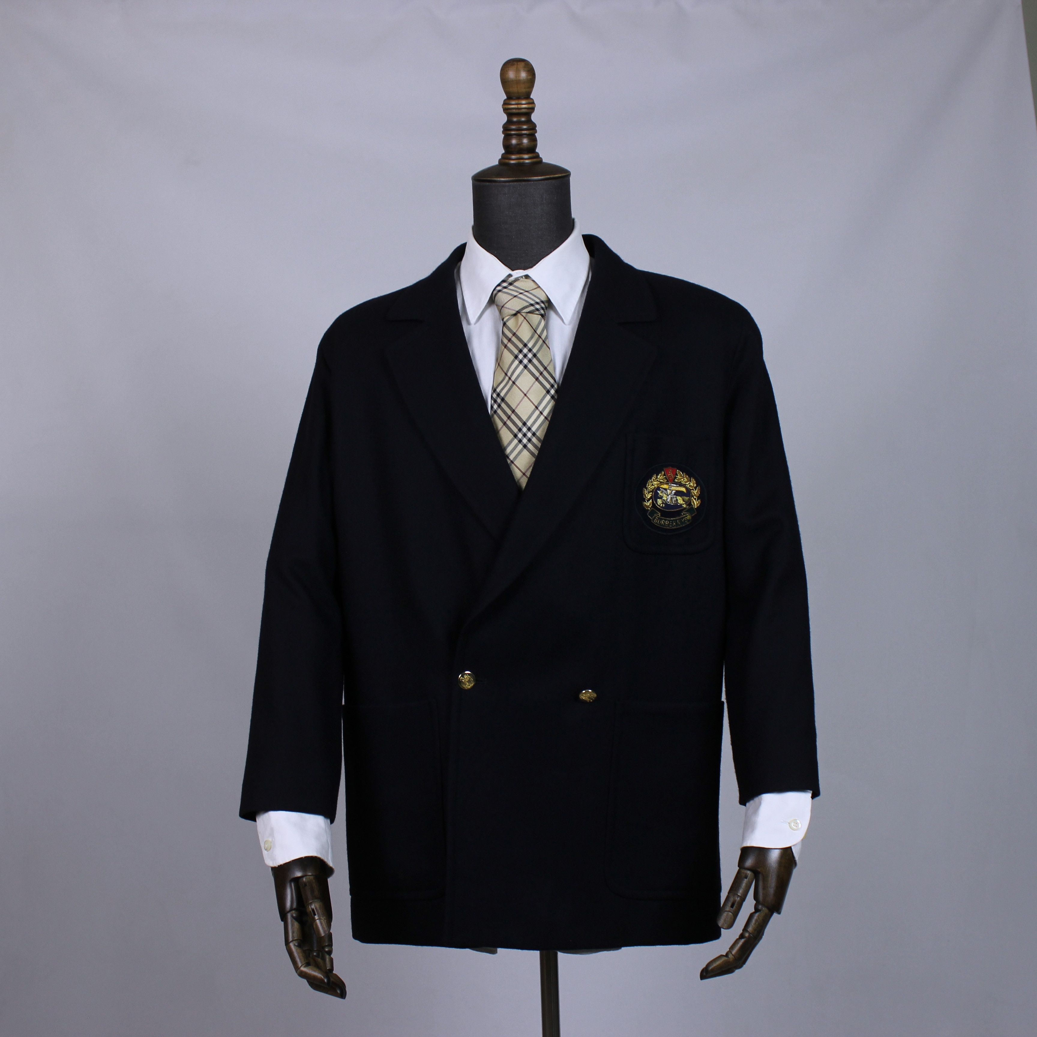 Burberry Burberry heavy blazer navy blue M L Size L / US 10 / IT 46 - 2 Thumbnail
