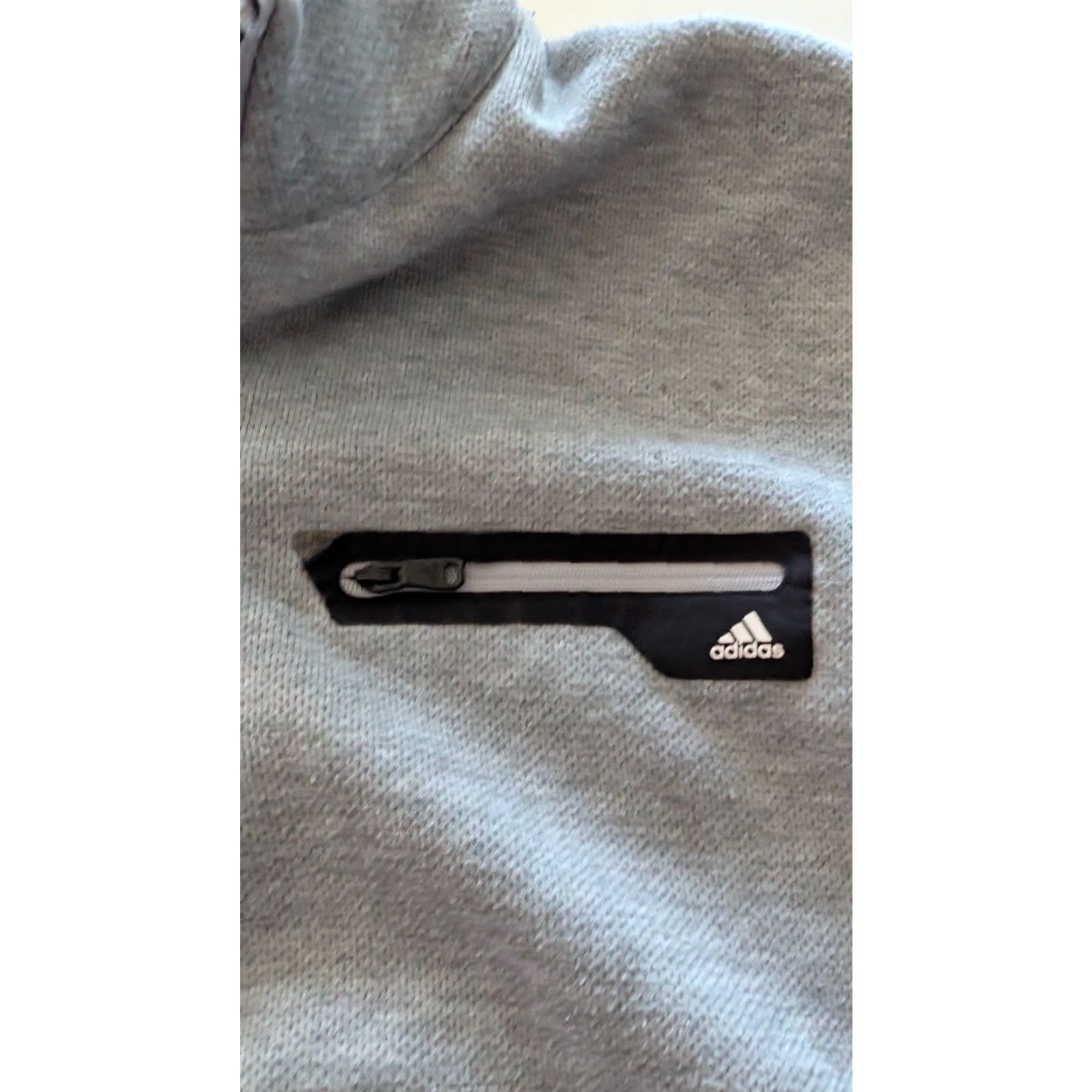Adidas Adidas Golf 1/4 Zip Pullover Sweater 2XL Gray Long Sleeve Performance Knit Sweatshirt Mens Size US XXL / EU 58 / 5 - 7 Thumbnail