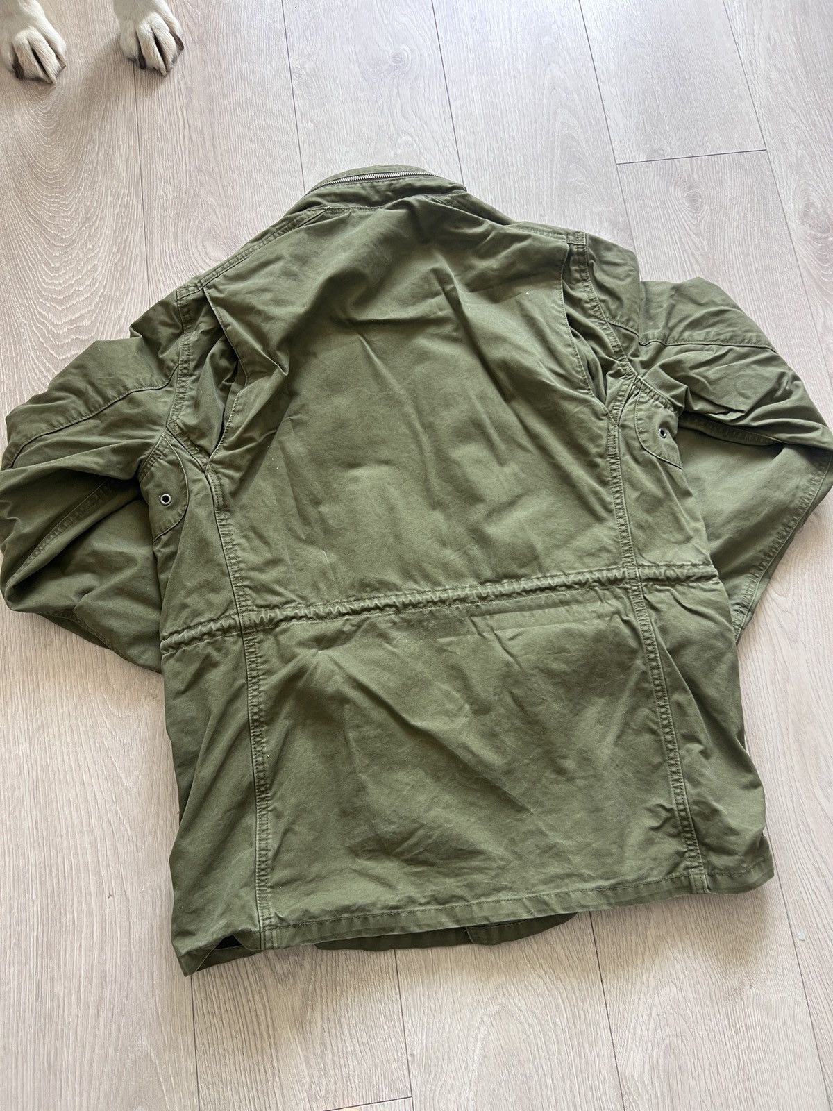 Other Military Style Jacket Heavy Canvas Army Green Size US L / EU 52-54 / 3 - 2 Thumbnail