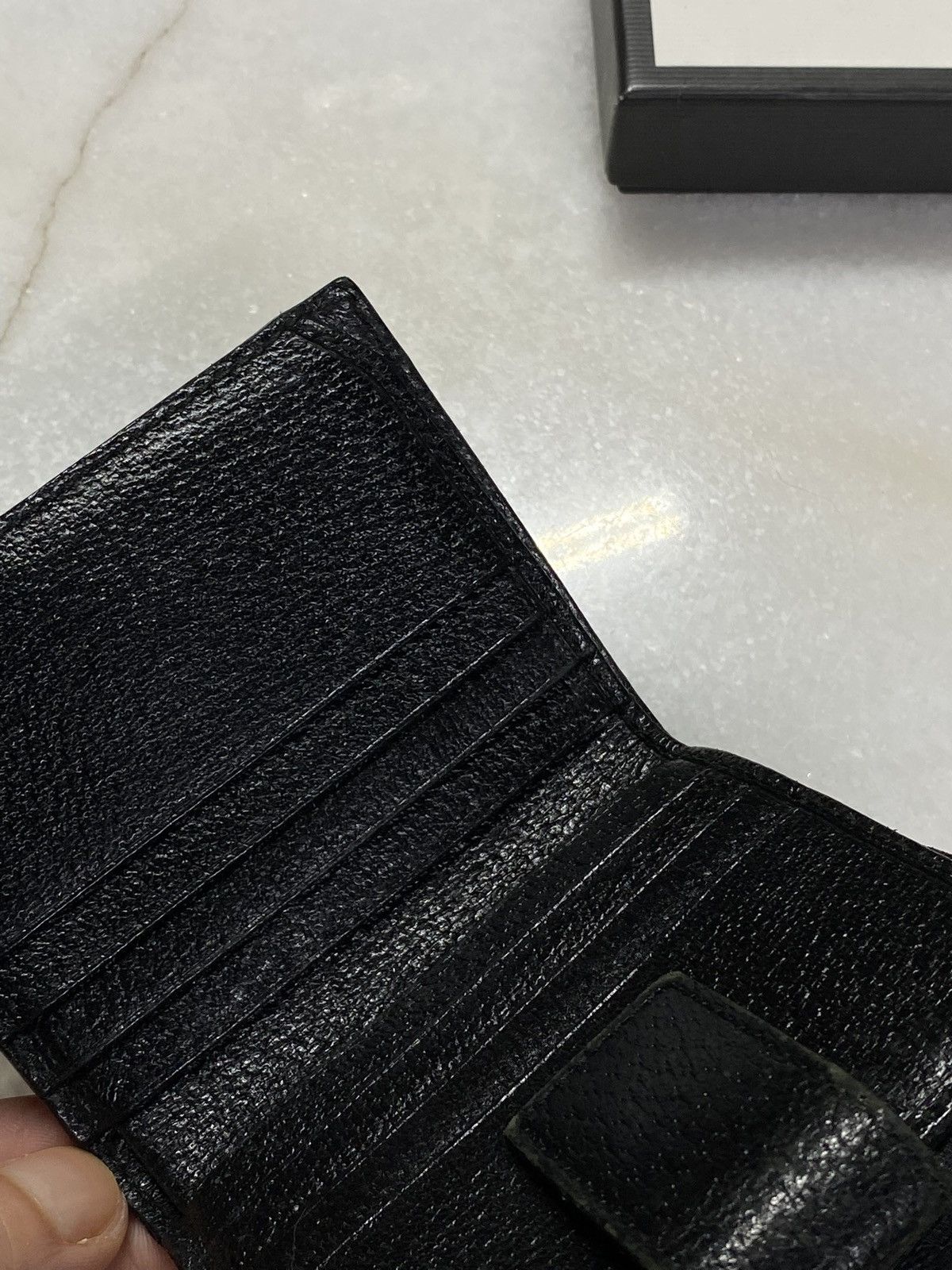 Gucci Gucci GG Monogram Black Wallet Leather Canvas Cardholder Size ONE SIZE - 9 Thumbnail