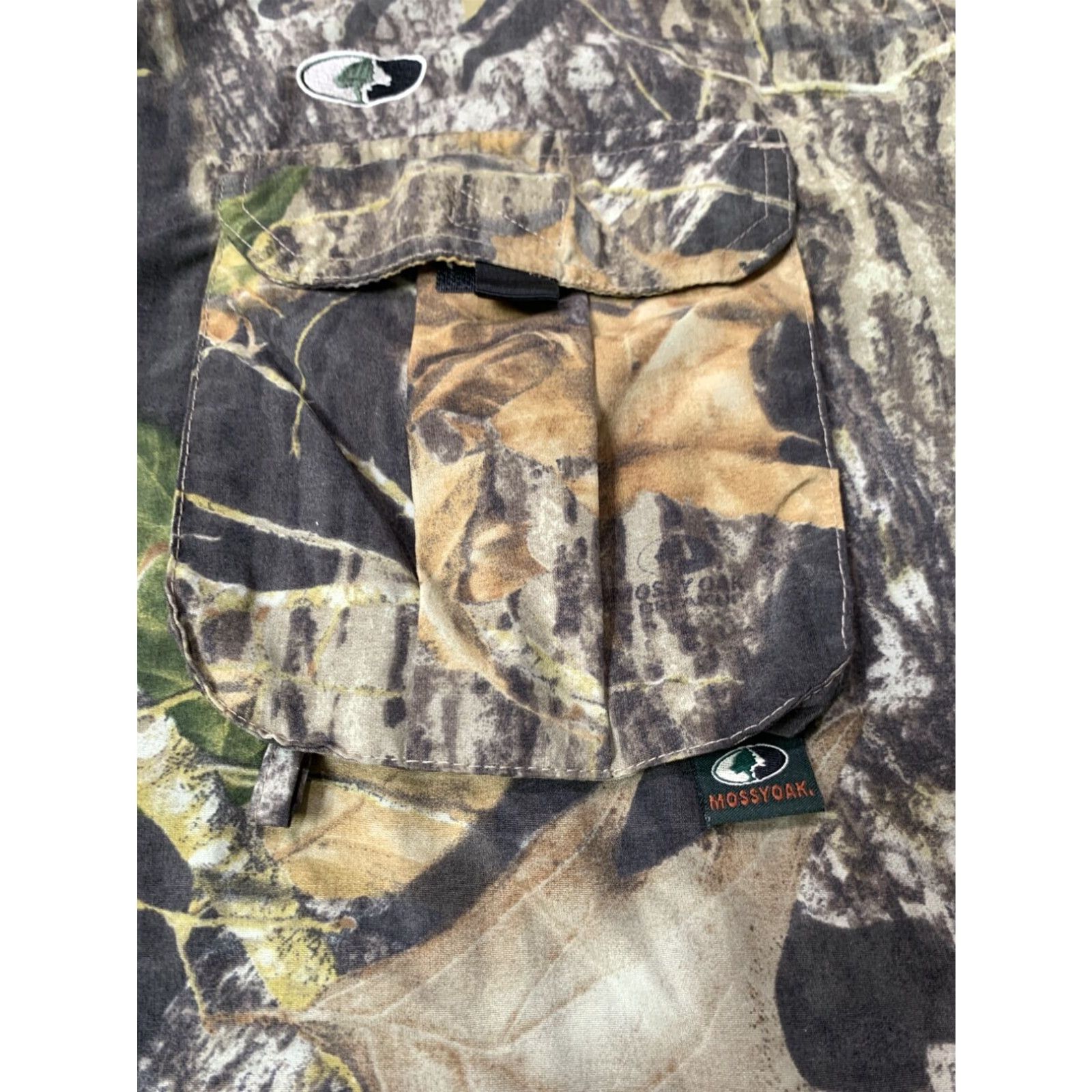 Vintage Mossy Oak Camouflage Short Sleeve Button Up Shirt Mens 2XL Size US XXL / EU 58 / 5 - 6 Thumbnail