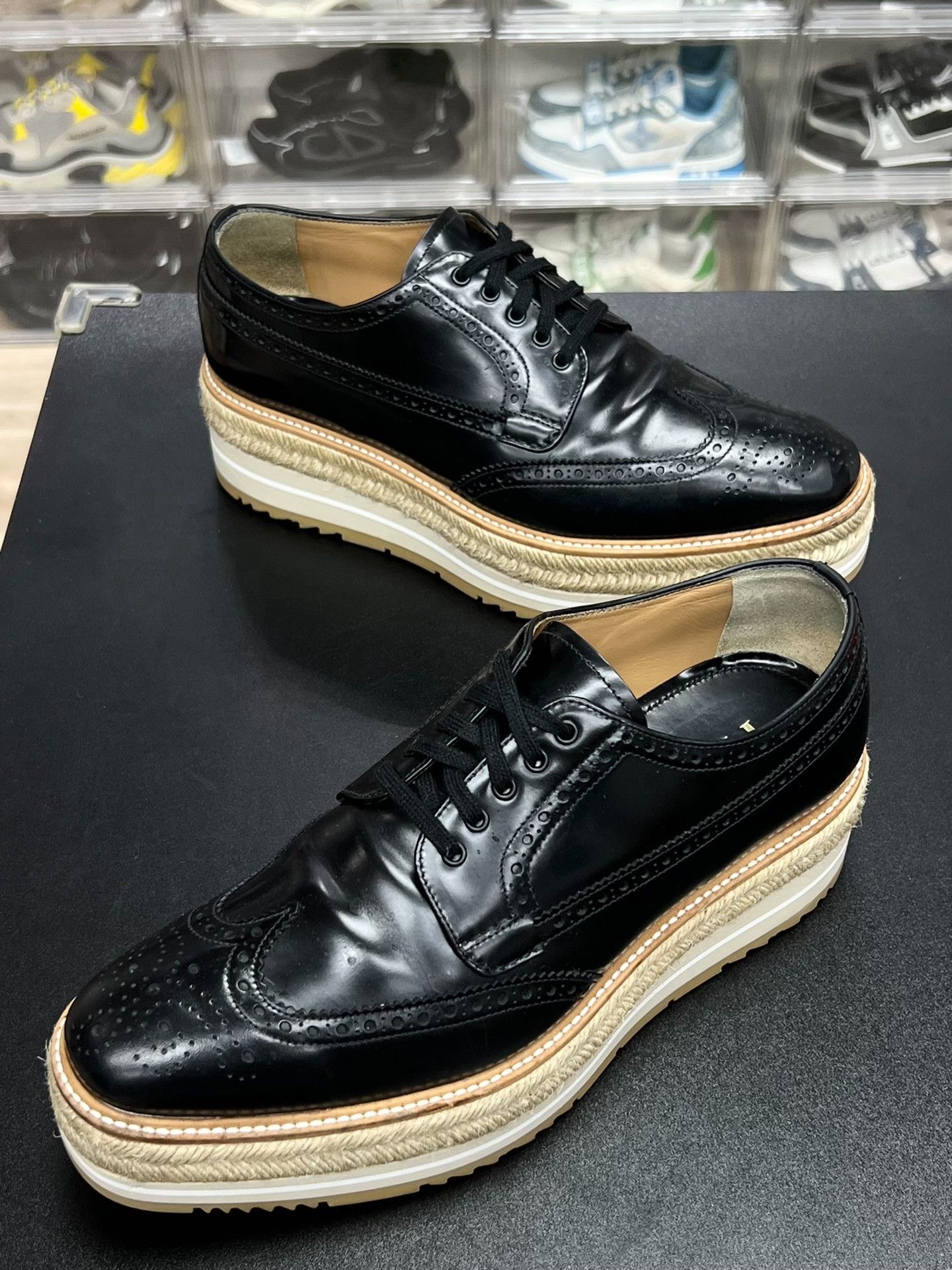 Prada Prada Black Lowtop Sneakers 8 Men Size US 8 / EU 41 - 1 Thumbnail