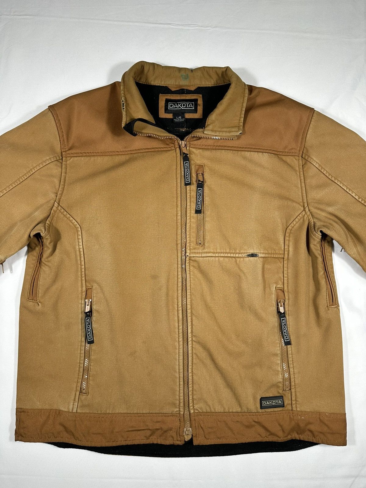 Dakota Grizzly Dakota Tan Distressed Work Jacket Size US L / EU 52-54 / 3 - 3 Thumbnail