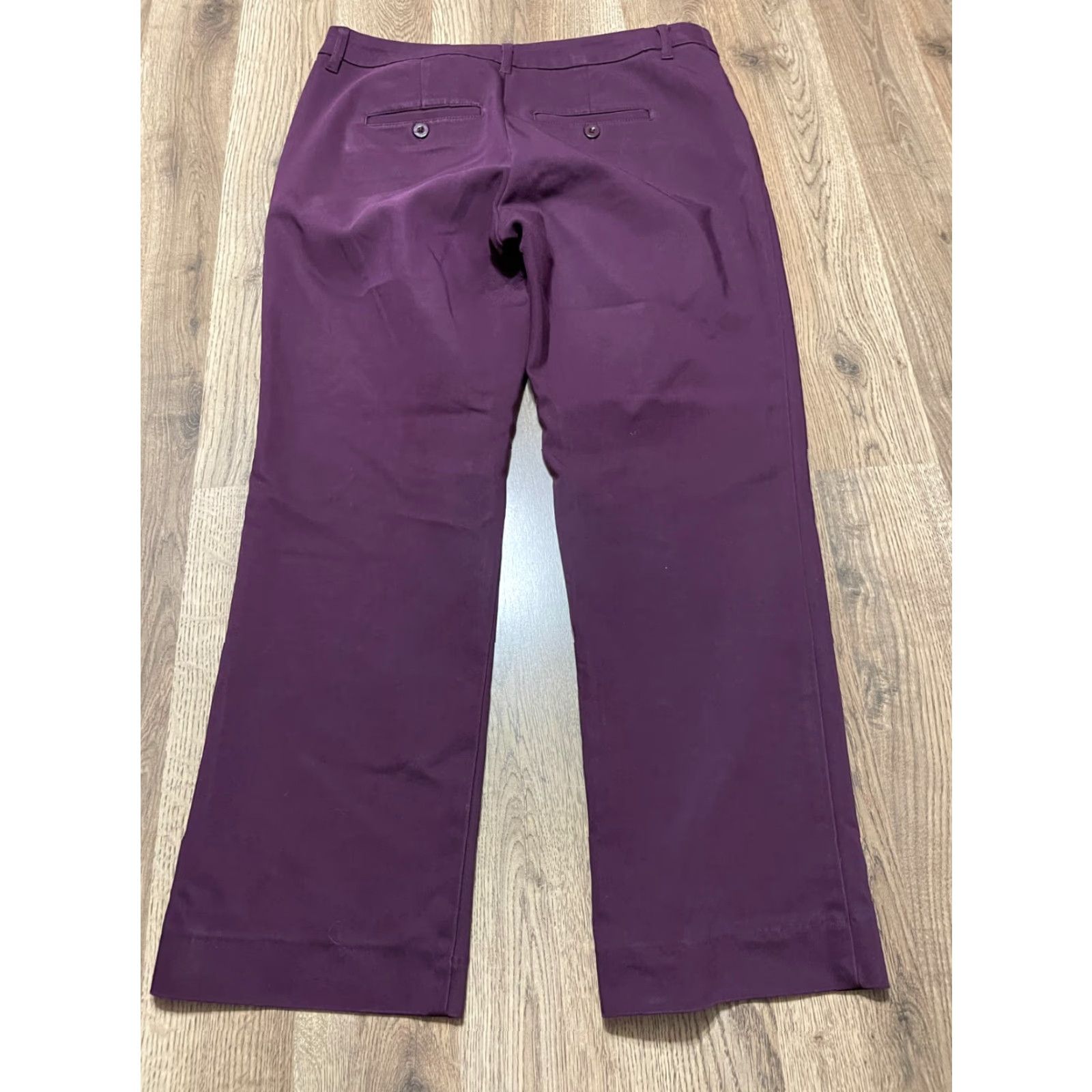 Vintage Christopher & Banks Pants Women's 4 Petite Purple Straight Leg Pants - 25.5in Inseam Size 27" / US 4 / IT 40 - 2 Thumbnail