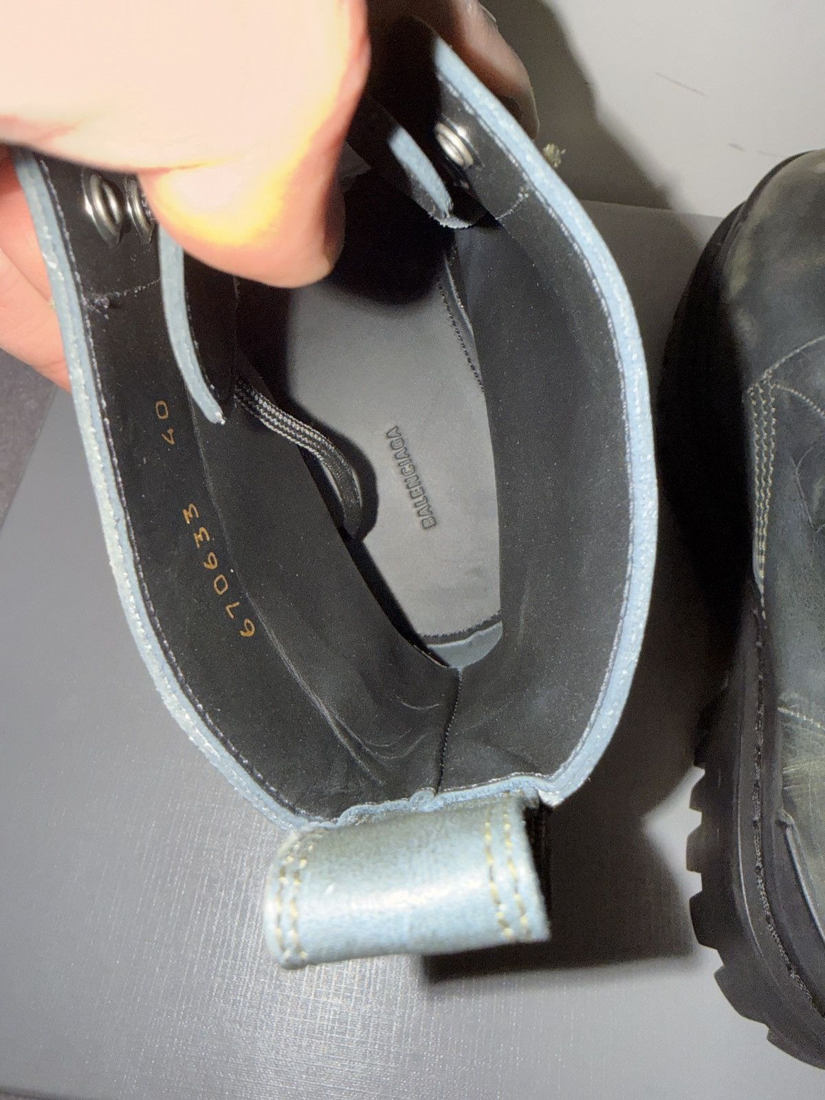 Balenciaga Balenciaga Striker Boots Distressed Leather Size US 7 / EU 40 - 6 Thumbnail
