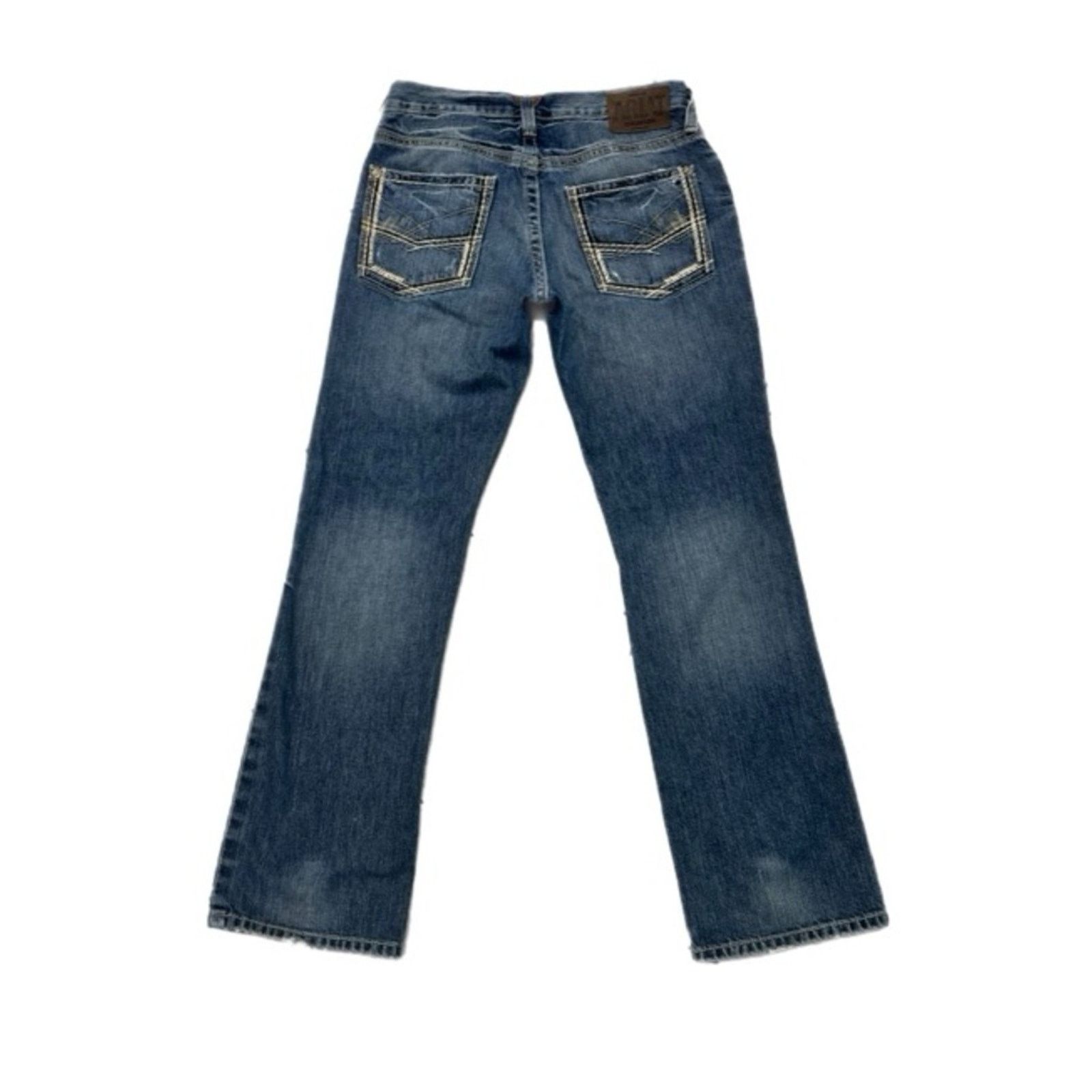 Ariat Ariat Western Bootcut Denim Distressed Jeans Size US 32 / EU 48 - 2 Thumbnail
