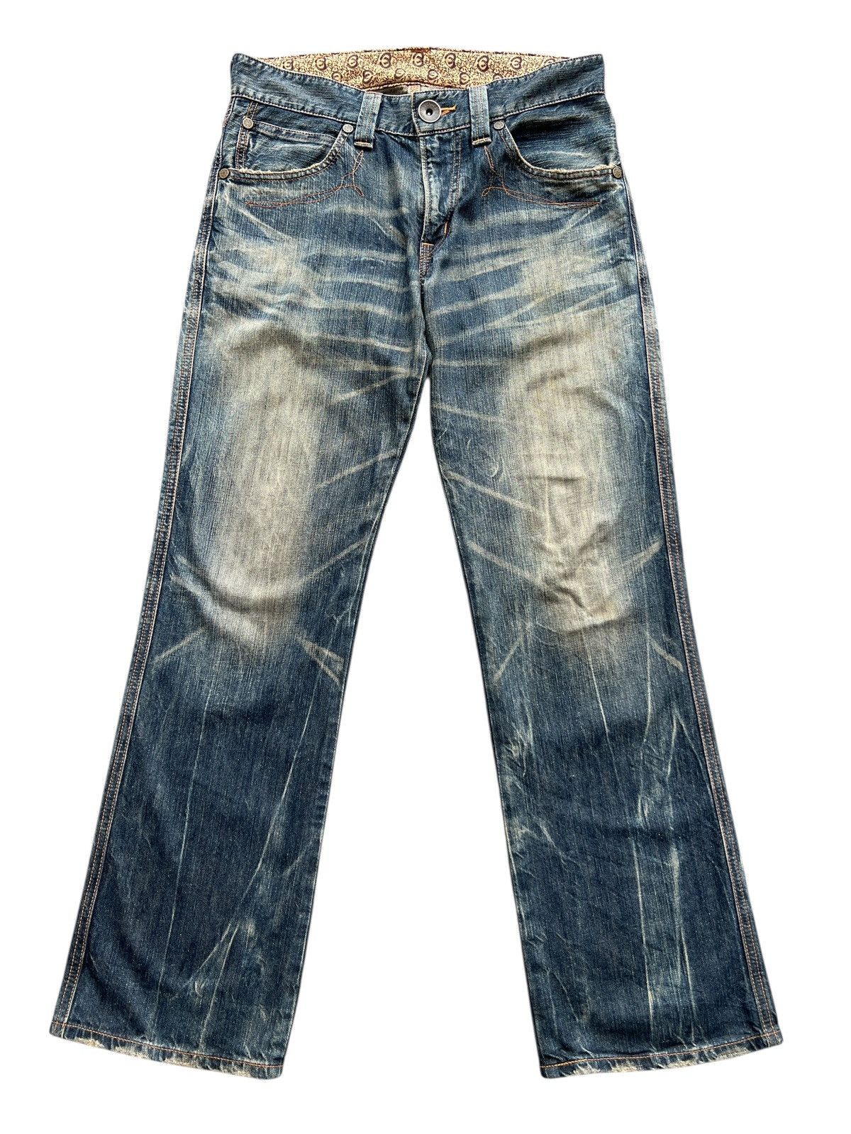 Edwin Vintage Edwin Function Distressed Mudwash Denim Jeans 33x32 Size US 33 - 2 Thumbnail
