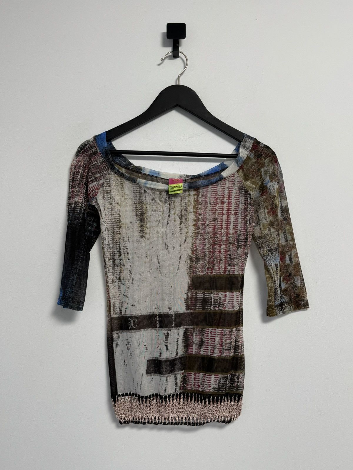 Other Save The Queen 90's Majestic Fishbones Abstract Print Lace Size S / US 4 / IT 40 - 1 Thumbnail