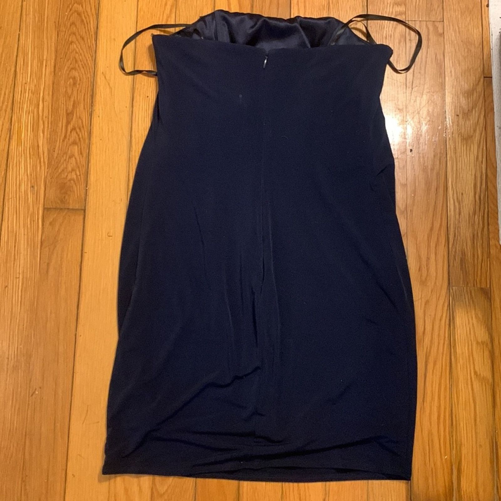 Laundry by Shelli Segal Laundry Shelli Segal navy blue halter cocktail dress Size XS / US 0-2 / IT 36-38 - 12 Thumbnail