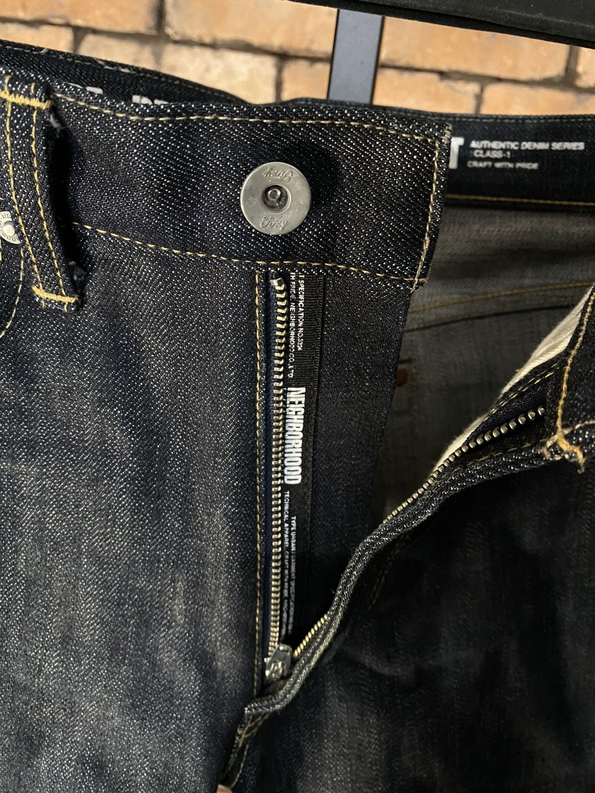 Neighborhood $486 NBHD SELVEDGE DENIM NEIGHBORHOOD RAW RED LINE JAPANESE Size US 30 / EU 46 - 6 Thumbnail