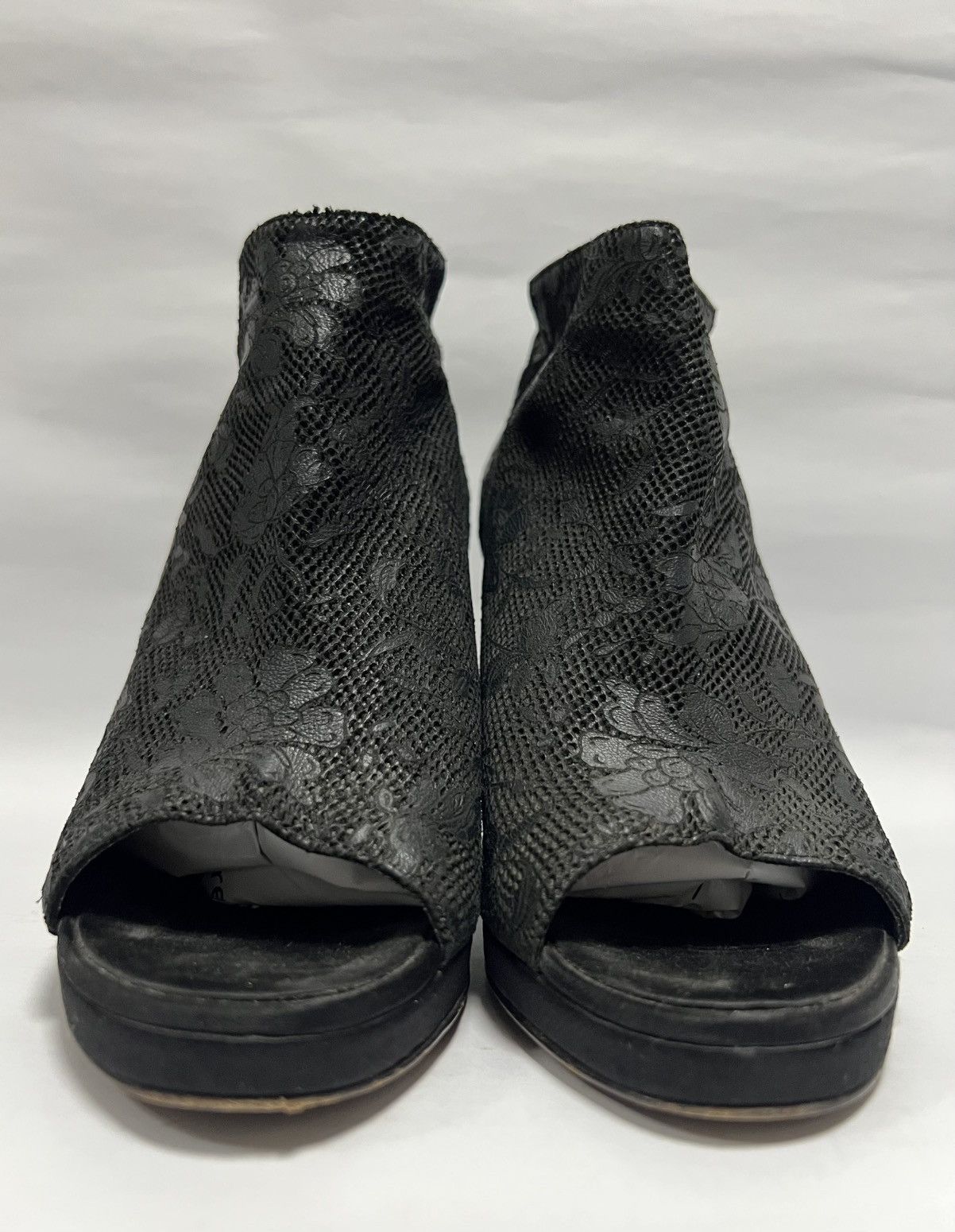 Chanel Chanel - Lace Coco Mark Open Toe Short Boots Size US 7.5 / IT 37.5 - 5 Thumbnail