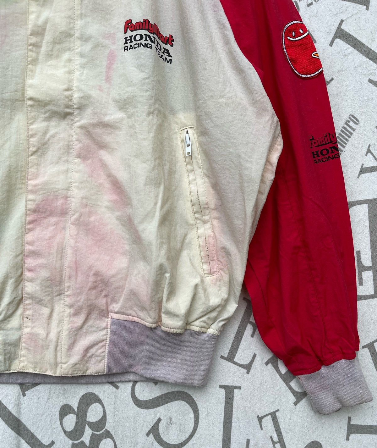 Honda 🔥Vintage 1990's FamilyMart x Honda Racing Team Bomber Jacket Size US L / EU 52-54 / 3 - 10 Thumbnail