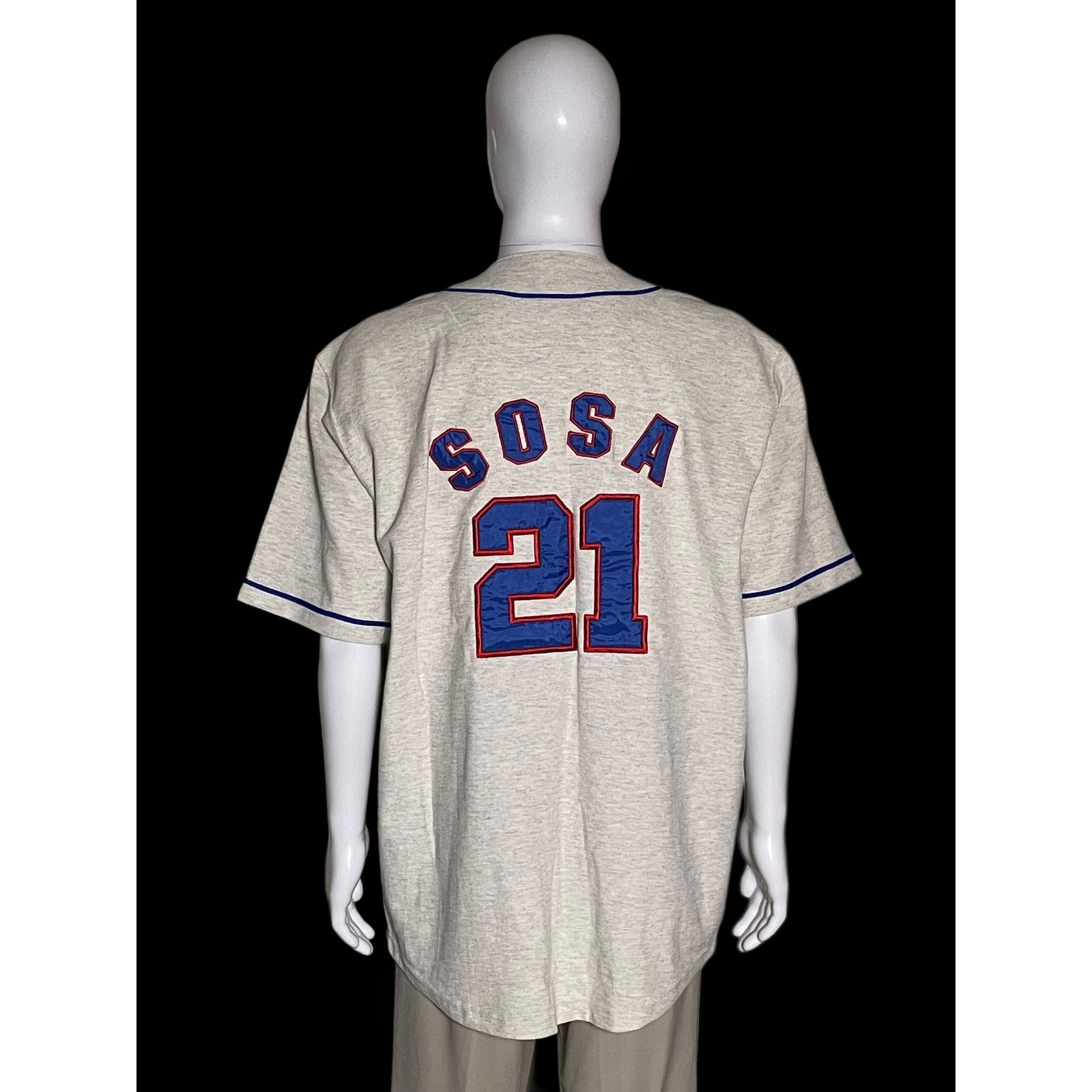 Mirage Rare Mirage MLB Chicago Cubs Sosa 21 Baseball Jersey Y2K Size US L / EU 52-54 / 3 - 2 Thumbnail