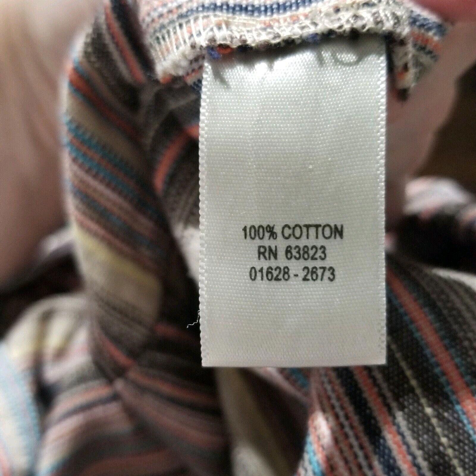 Designer Christopher & Banks Skirt 8 Striped Cotton Drawstring Size 30" / US 8 / IT 44 - 8 Thumbnail