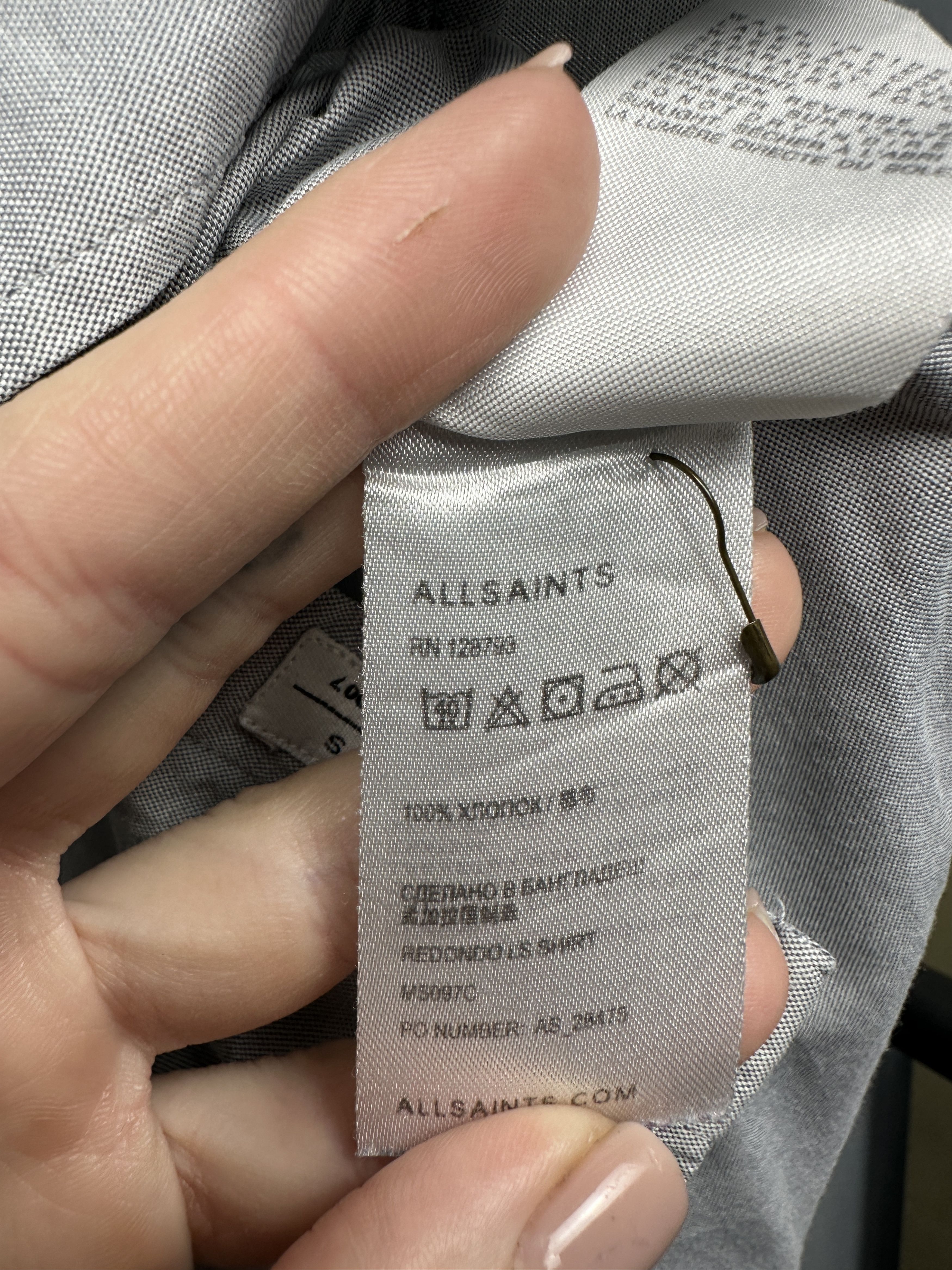 Allsaints × Vintage Allsaints Mens Redondo Long Sleeve Shirt Size US S / EU 44-46 / 1 - 6 Thumbnail