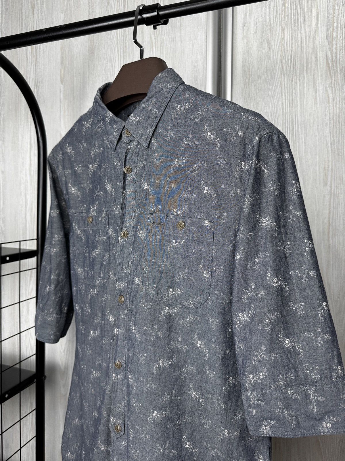 Allsaints AllSaints Shirt Floral Quincy Half Sleeve Button Up Flowers Size US M / EU 48-50 / 2 - 4 Thumbnail