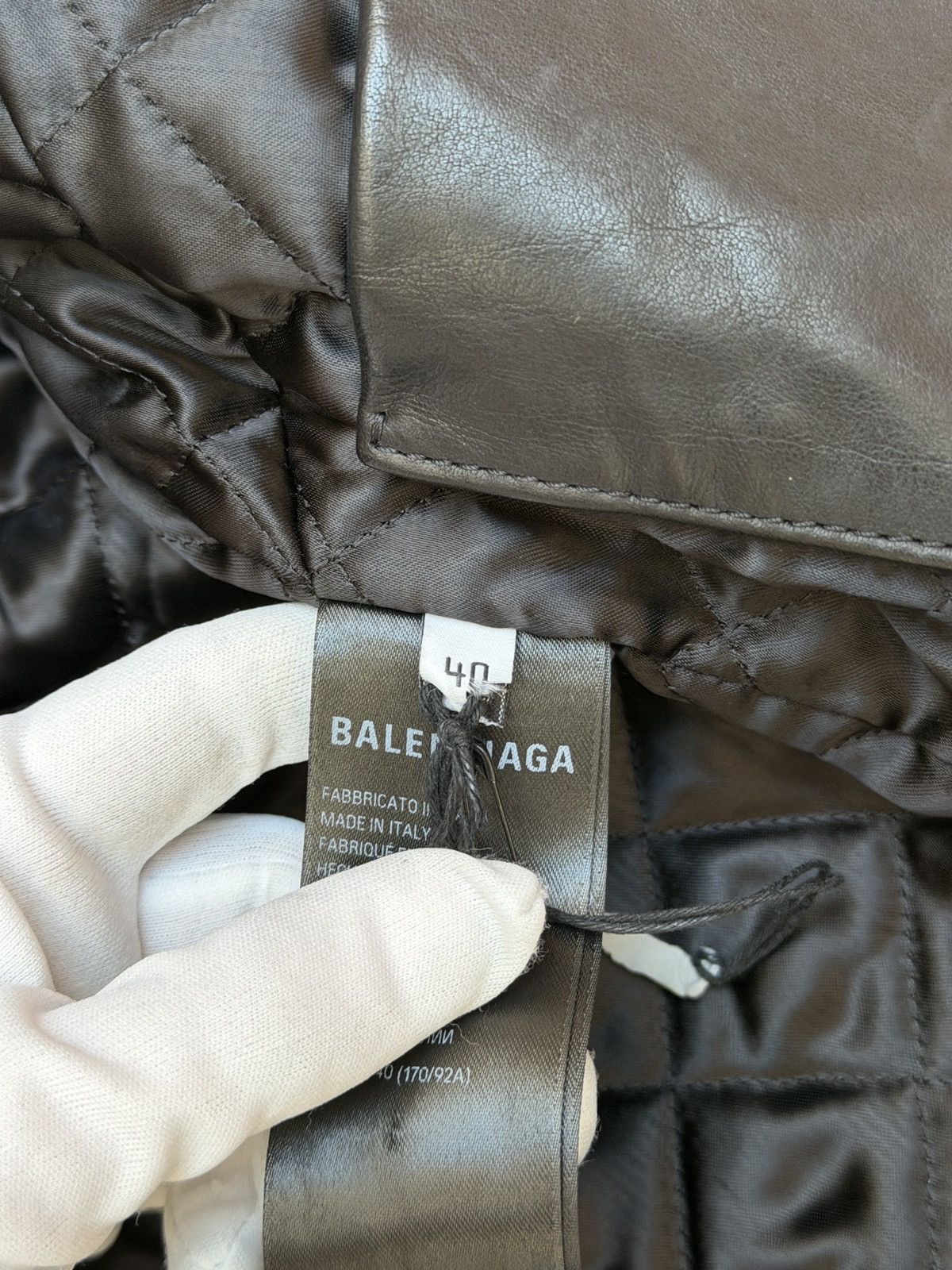 Balenciaga Balenciaga Shrunk Racer Hooded Layer Jacket Black Leather Size US XS / EU 42 / 0 - 15 Thumbnail