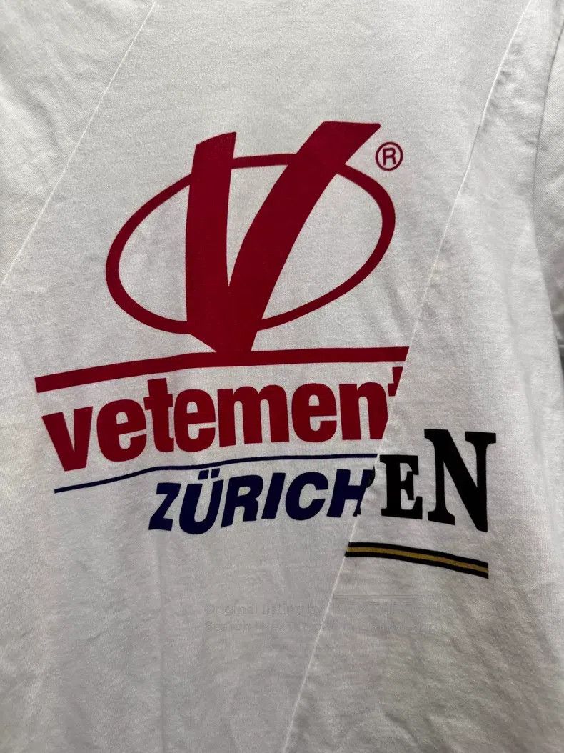 Vetements VETEMENTS Irregular patchwork design short-sleeve shirt Size US XS / EU 42 / 0 - 2 Thumbnail