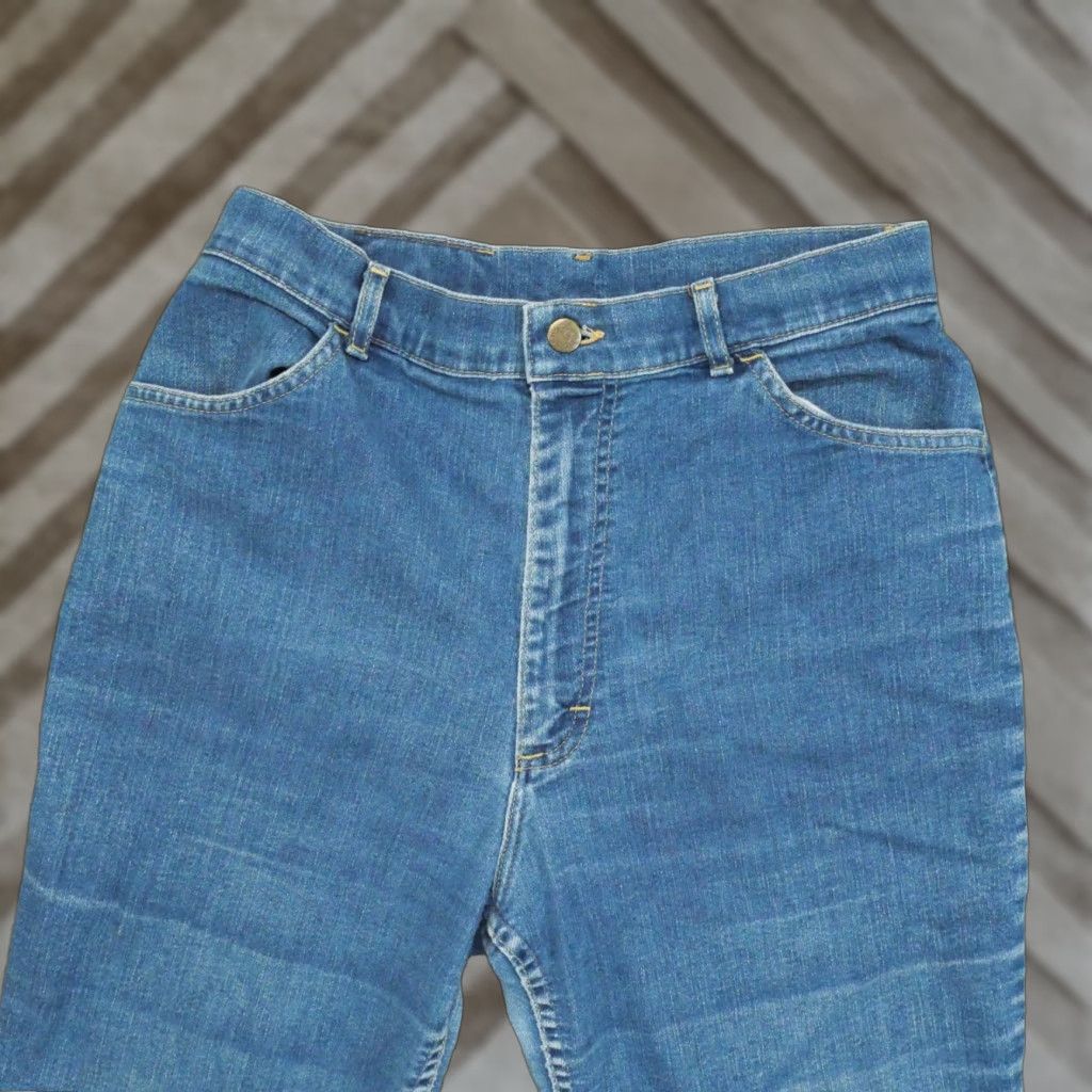 Lee VINTAGE Lee Jeans Womens 14 Blue Denim Mom High Rise 29x31 70s Size 29" - 1 Thumbnail
