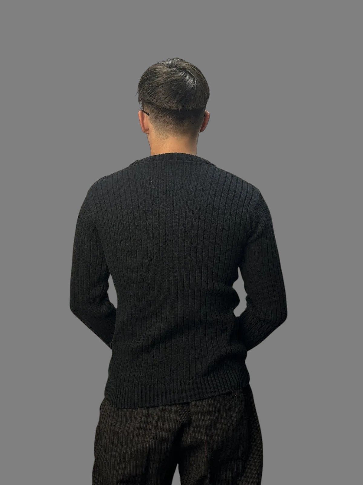Diesel Distressed Vintage Striped Knit Sweater Y2K Faded Look Size US M / EU 48-50 / 2 - 12 Thumbnail