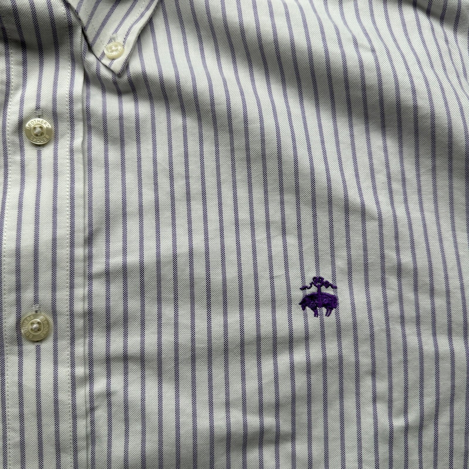 Brooks Brothers Brooks Brothers Original Polo Shirt Mens XL Purple Striped Size US XL / EU 56 / 4 - 7 Thumbnail