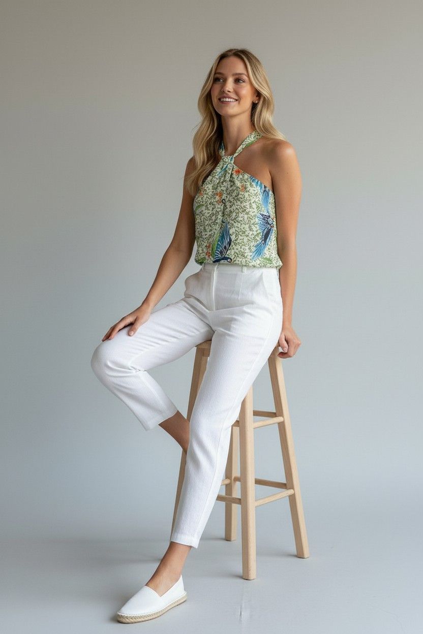 Other NWT Alex Marie Harper Emerald Shores Bird Print Halter XL Size XL / US 12-14 / IT 48-50 - 5 Thumbnail